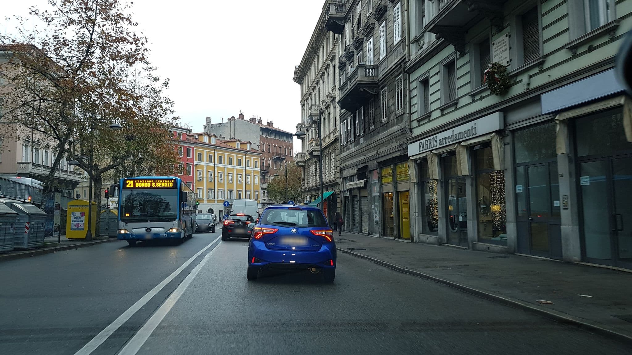 Street view near Garibaldi Rooms, Trieste — © igorzo (CC BY-SA · Mapillary)