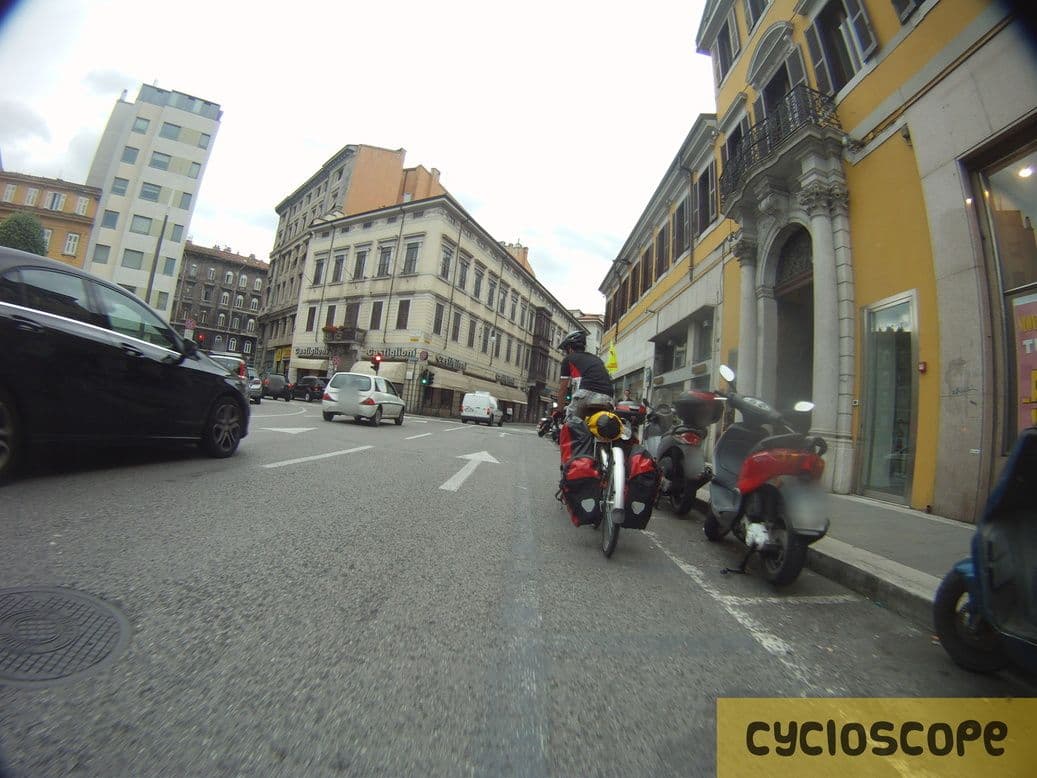 Street view near B&B Dream, Trieste — © cycloscope (CC BY-SA · Mapillary)