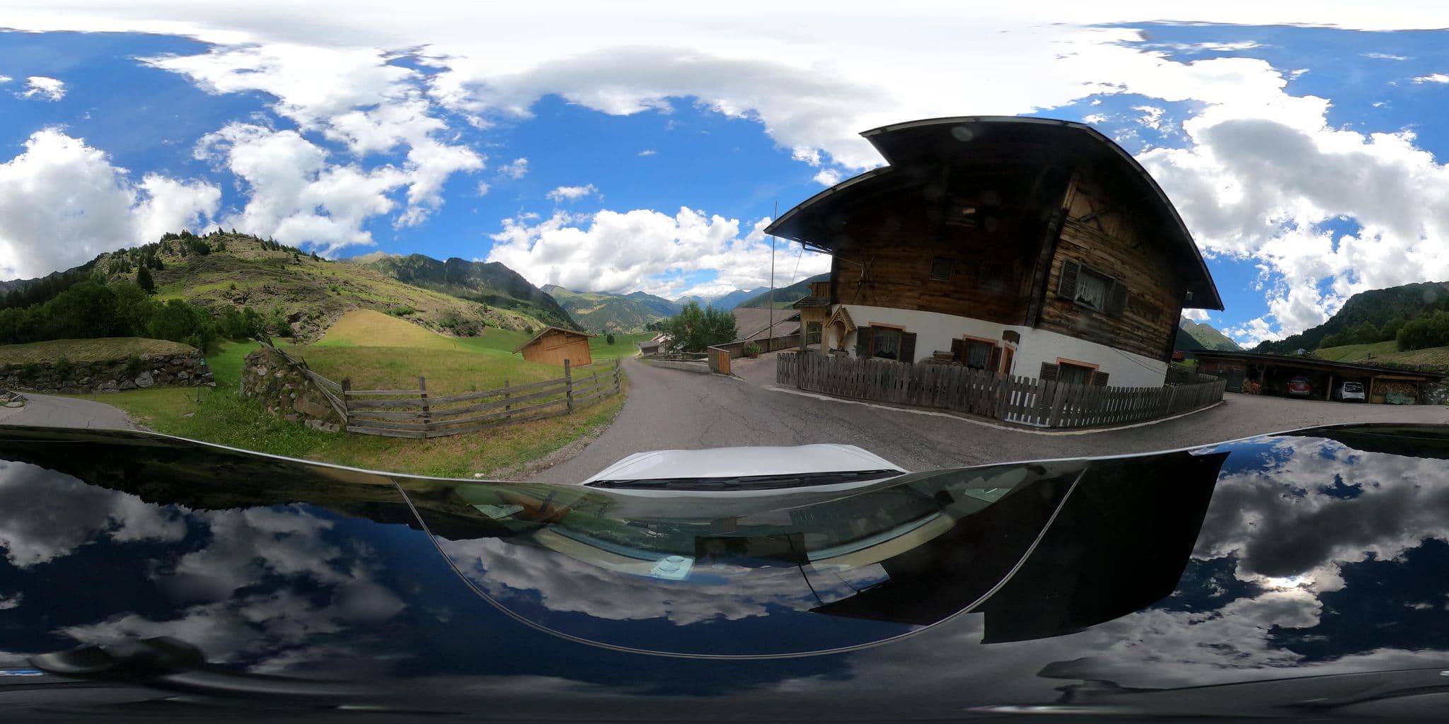Street view near Gasthof Bruggstein, San Martino in Passiria — © peterleth (CC BY-SA · Mapillary)