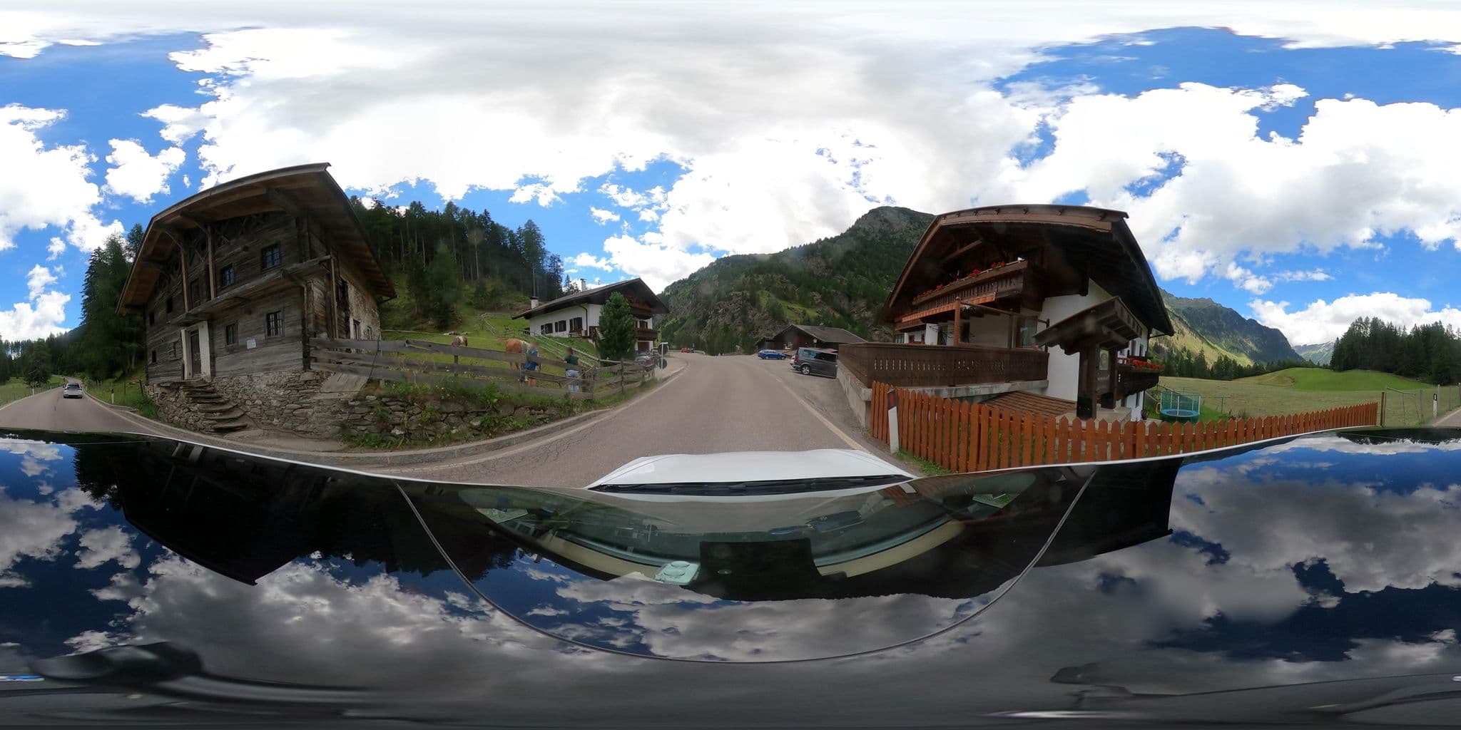 Street view near Albergo Innerhuett, San Martino in Passiria — © peterleth (CC BY-SA · Mapillary)