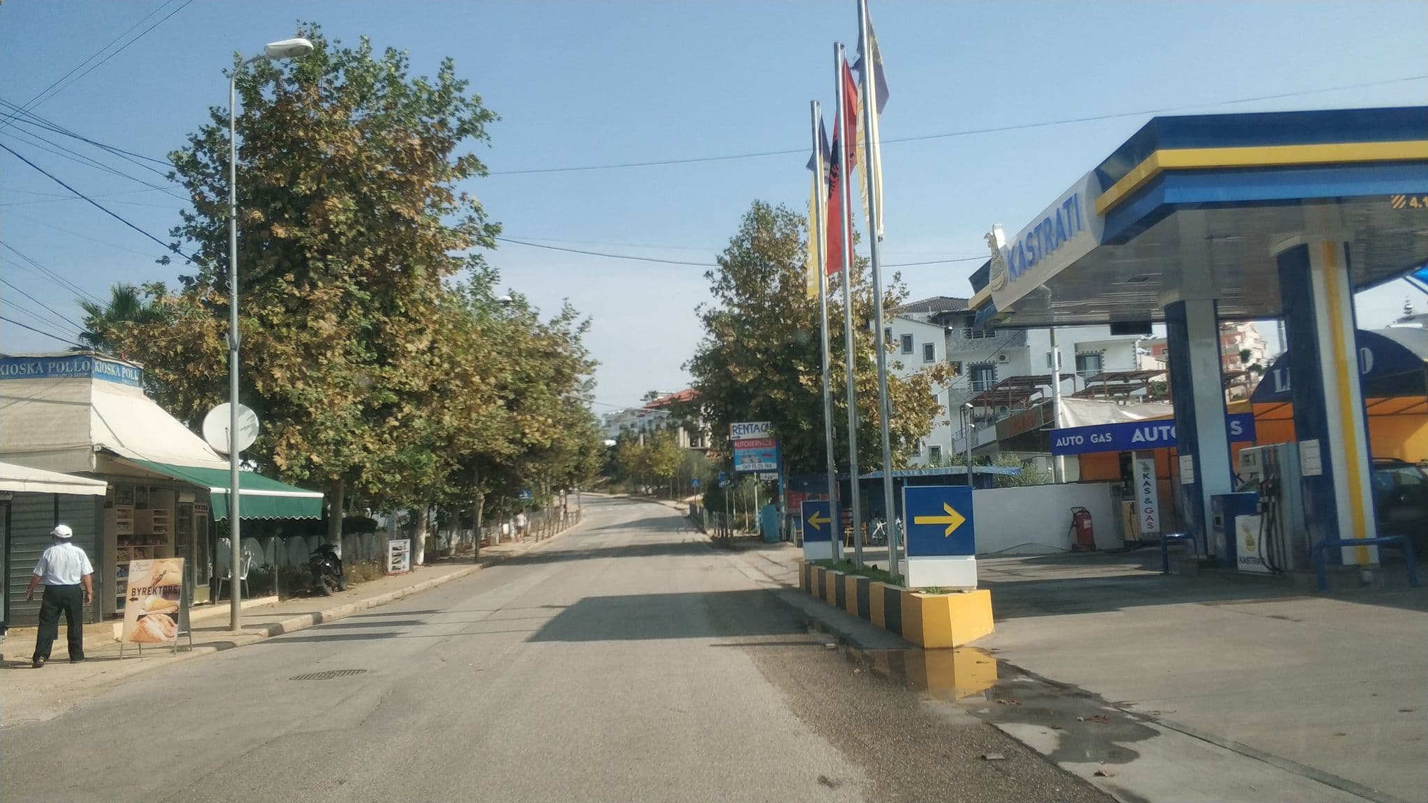 Street view near Hotel Bazaj, Ksamil — © freddouhelk (CC BY-SA · Mapillary)