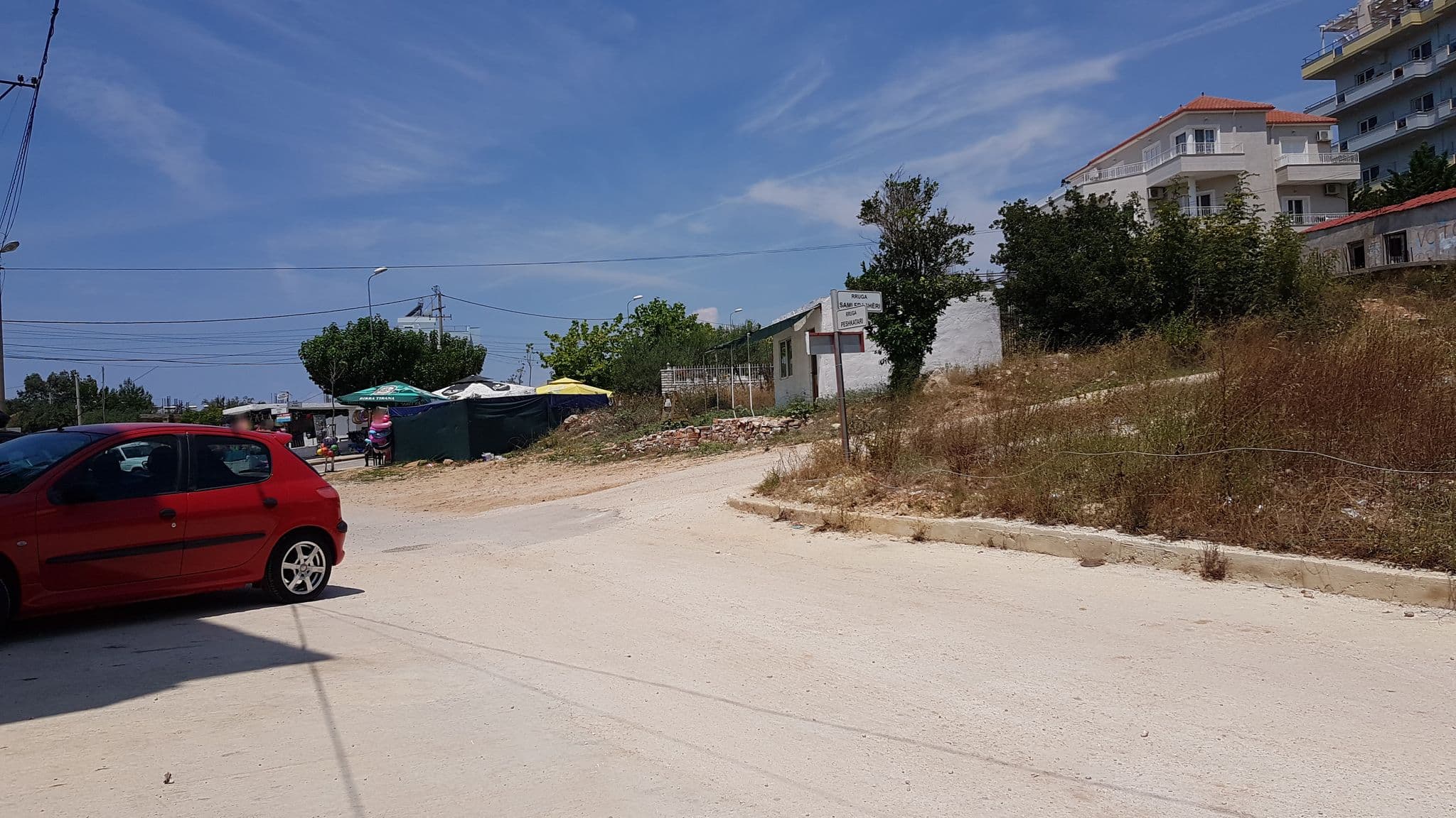 Street view near Hotel Ilio, Ksamil — © ale_zena_it (CC BY-SA · Mapillary)