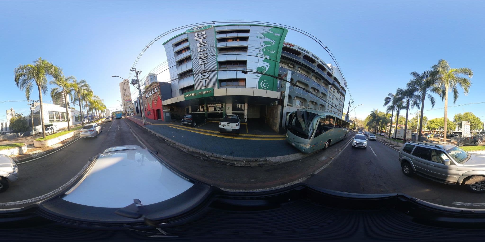 Street view near Seibt Palace Hotel, Foz do Iguaçu — © nitterritorio (CC BY-SA · Mapillary)