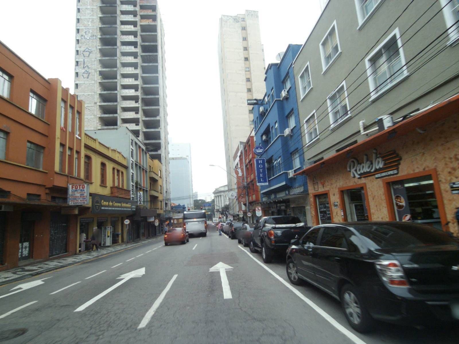 Street view near Hotel Principe Regente, Curitiba — © projevias (CC BY-SA · Mapillary)