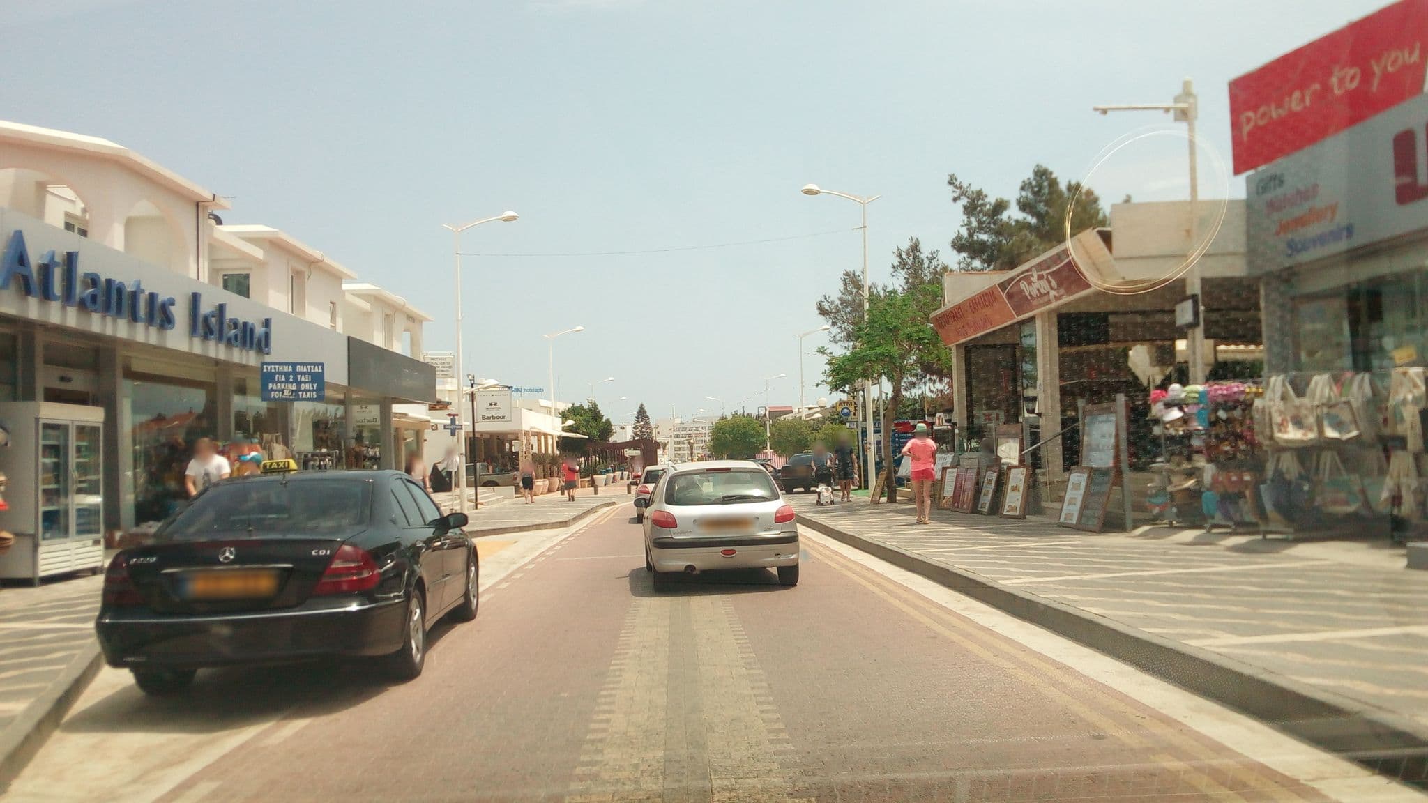 Street view near Georgia Apts, Protaras