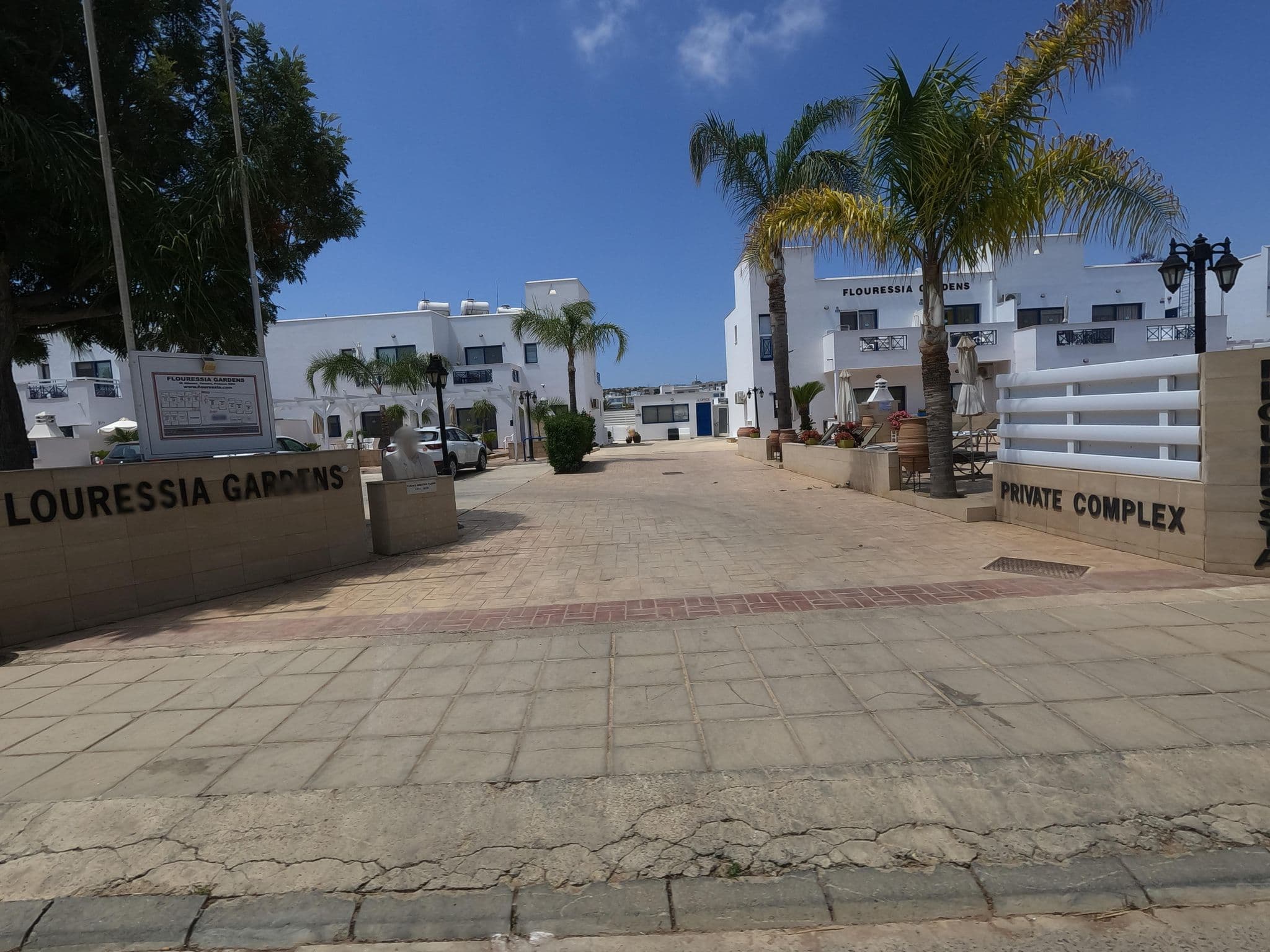 Street view near Flouressia Gardens Aparthotel, Protaras