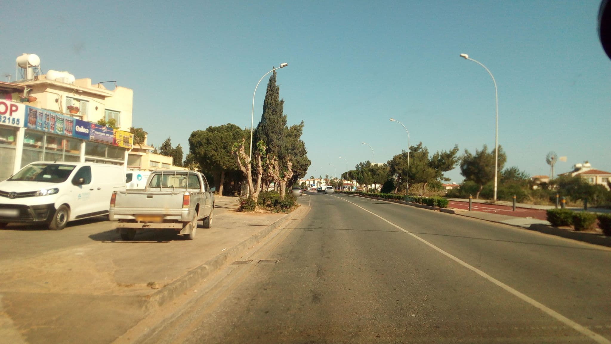 Street view near Villa Cycas, Protaras