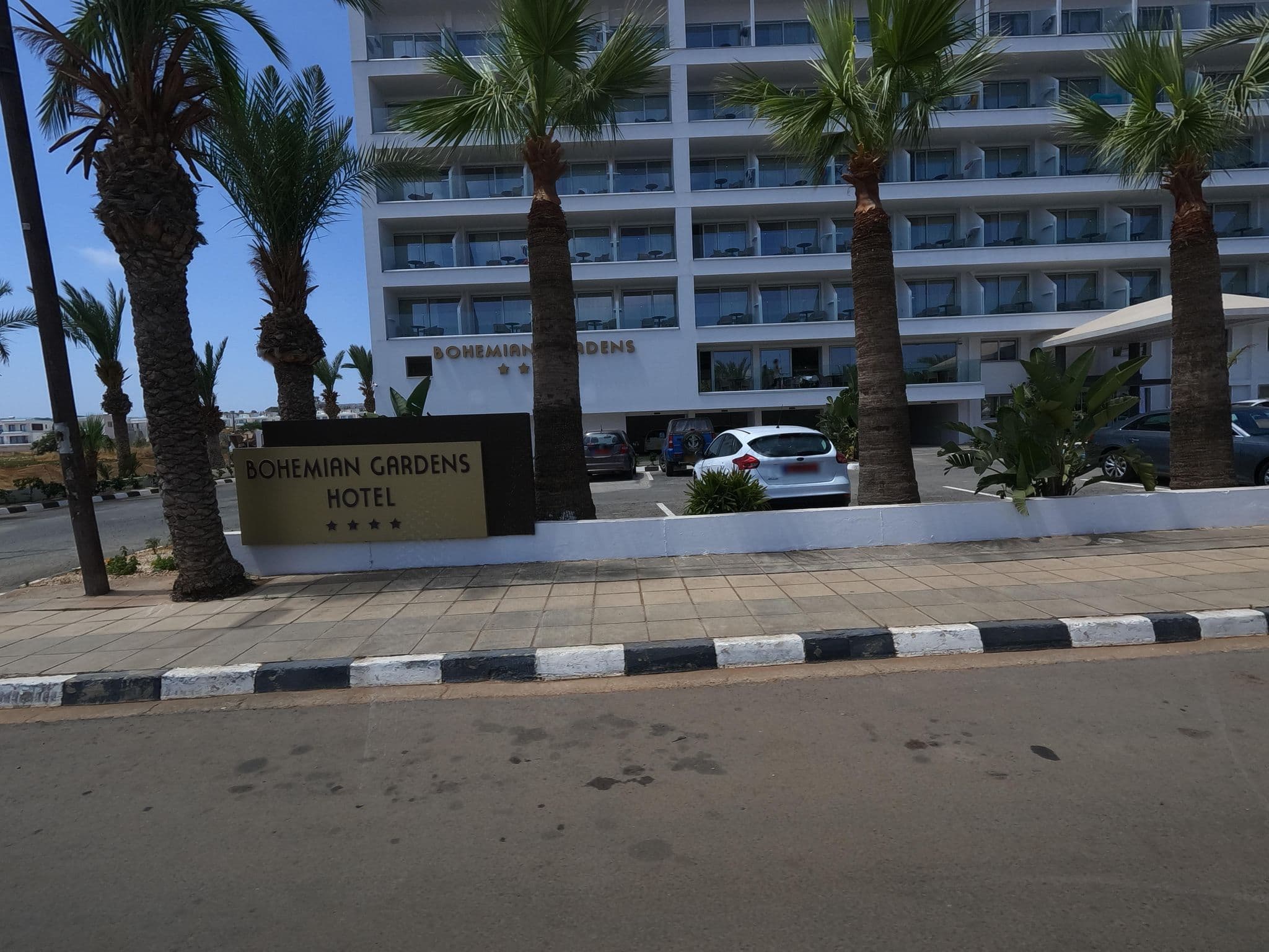Street view near Bohemian Gardens, Protaras