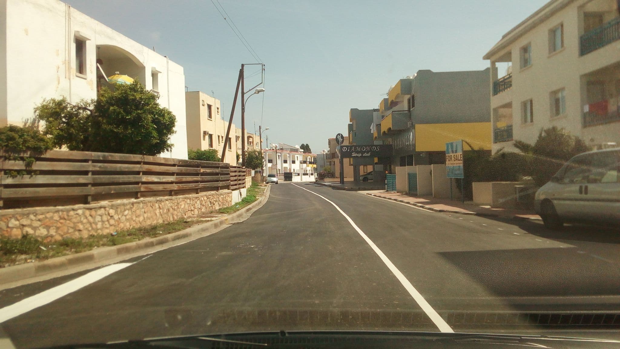 Street view near Napa blue apartment, Ayia Napa — © stpkyriakou (CC BY-SA · Mapillary)