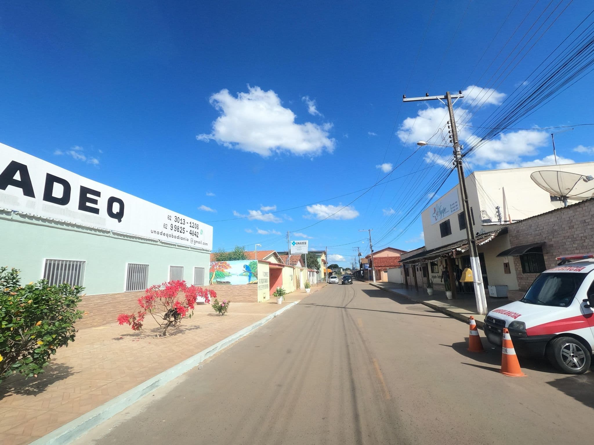 Street view near Hotel Brasil, Abadiânia — © MuitoAlemdasFronteiras (CC BY-SA · Mapillary)