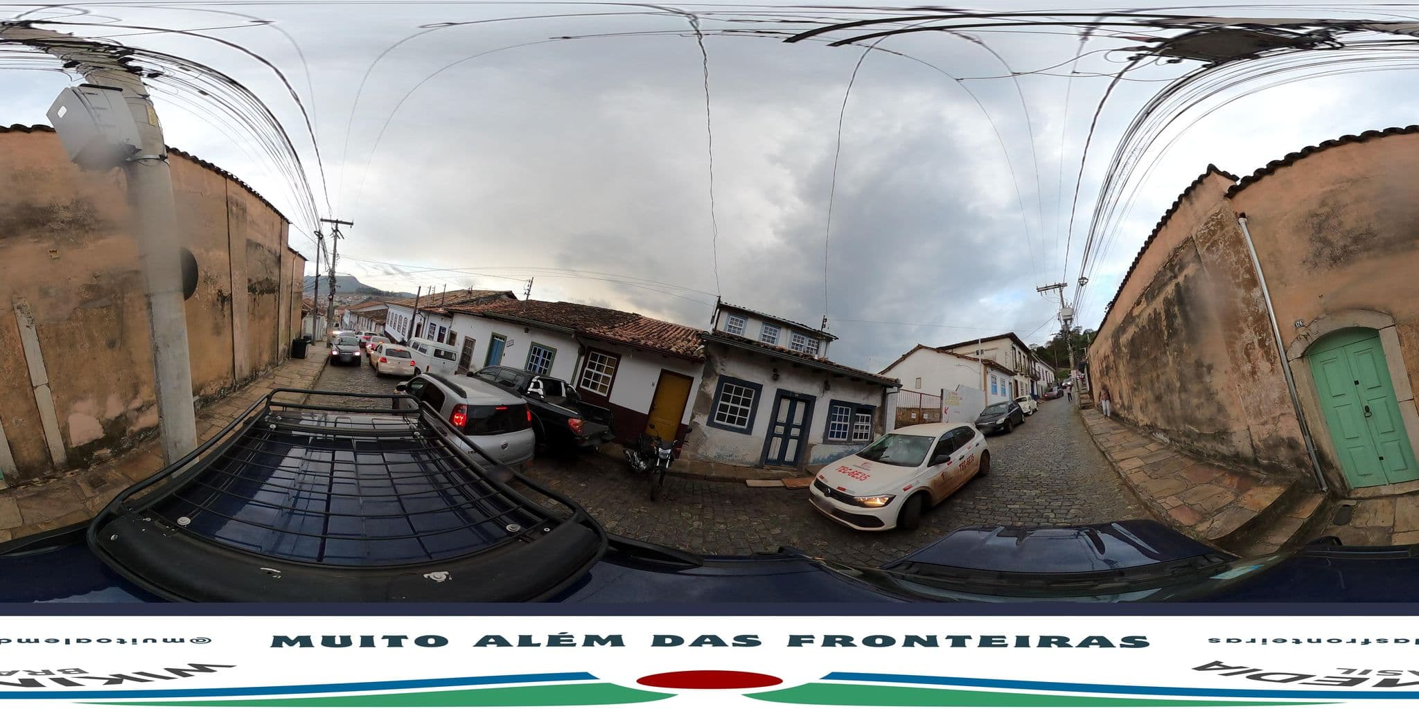 Street view near Trupe Hostel, Ouro Preto — © MuitoAlemdasFronteiras (CC BY-SA · Mapillary)