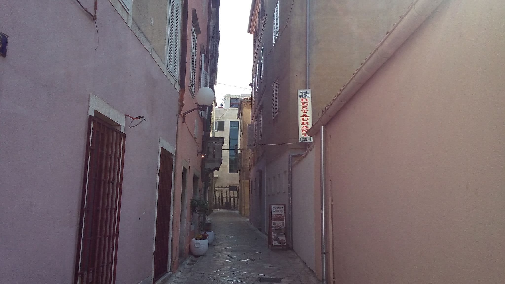 Street view near EM Room, Zadar