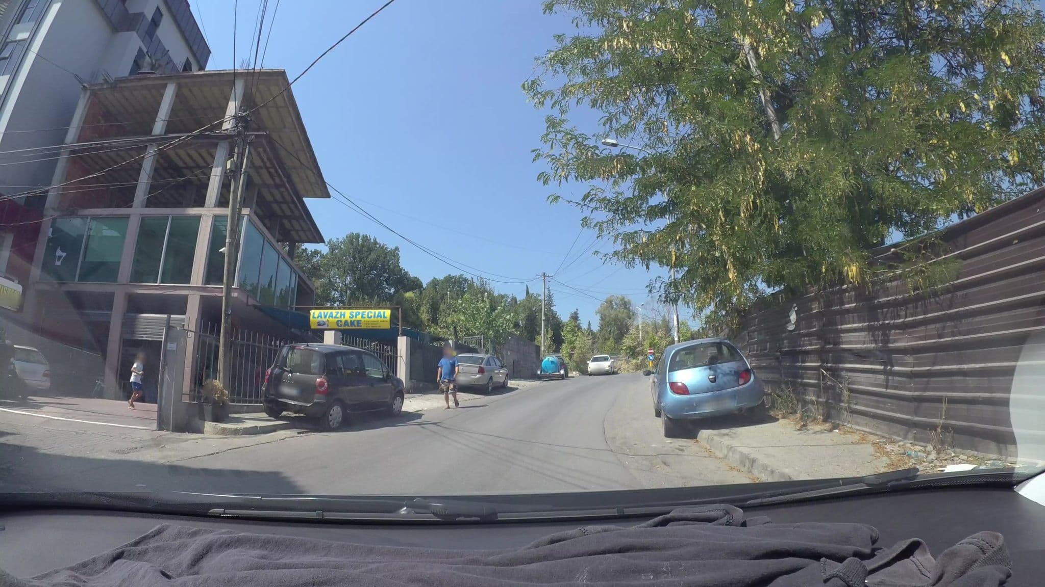 Street view near New W Hotel, Tirana
