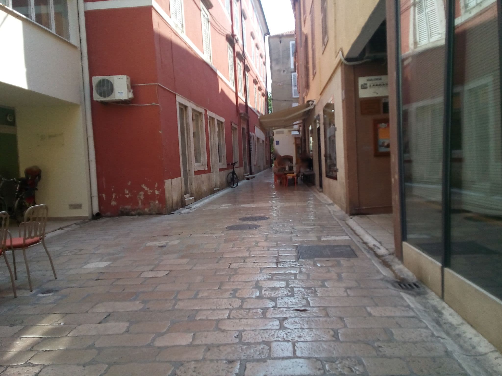 Street view near St. Mary's, Zadar