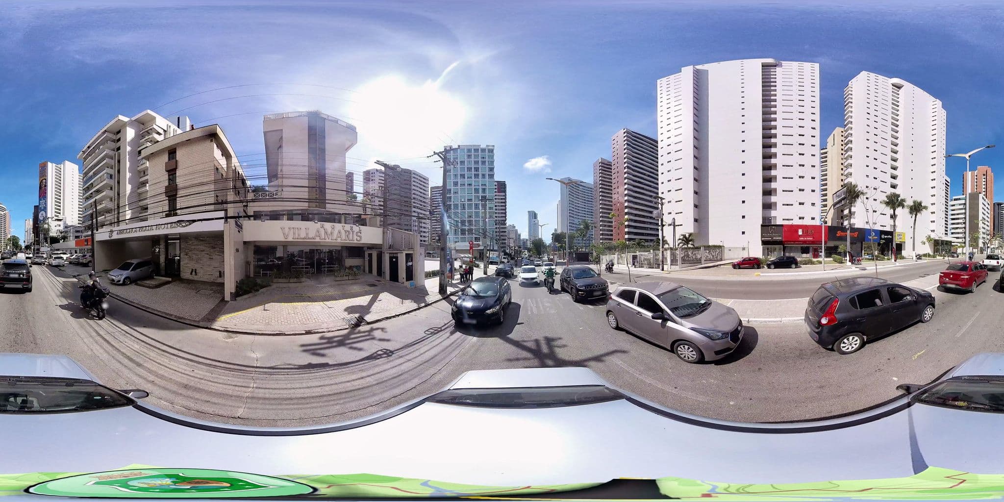 Street view near Hotel Luzeiros Fortaleza - Apartamento 2003, Fortaleza — © matheusgomesms (CC BY-SA · Mapillary)
