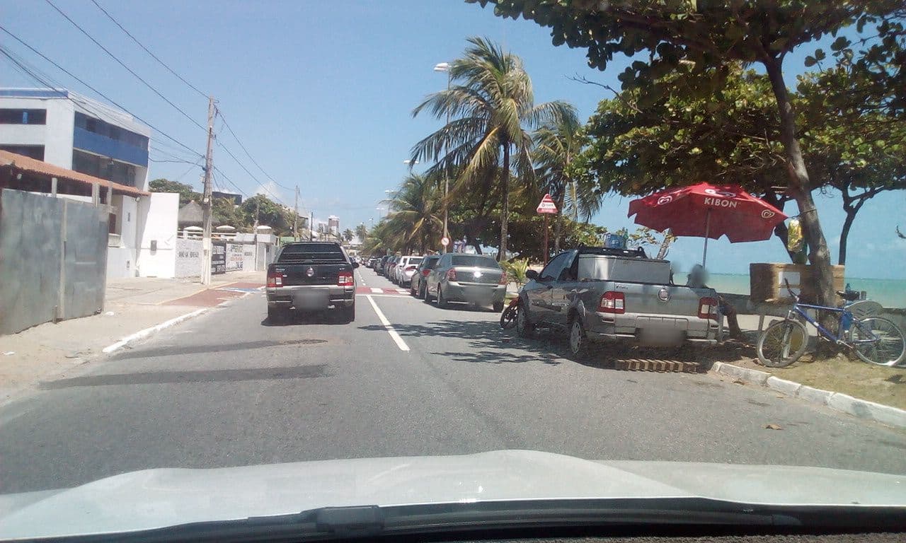 Street view near Hotel Coraia De Manaíra, João Pessoa — © fredporto (CC BY-SA · Mapillary)
