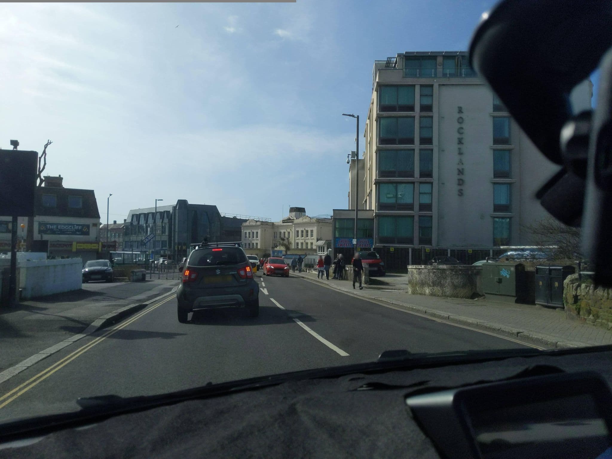 Street view near The Feather Restaurant at Newquay Beach Hotel, Newquay — © WaggyDog (CC BY-SA · Mapillary)