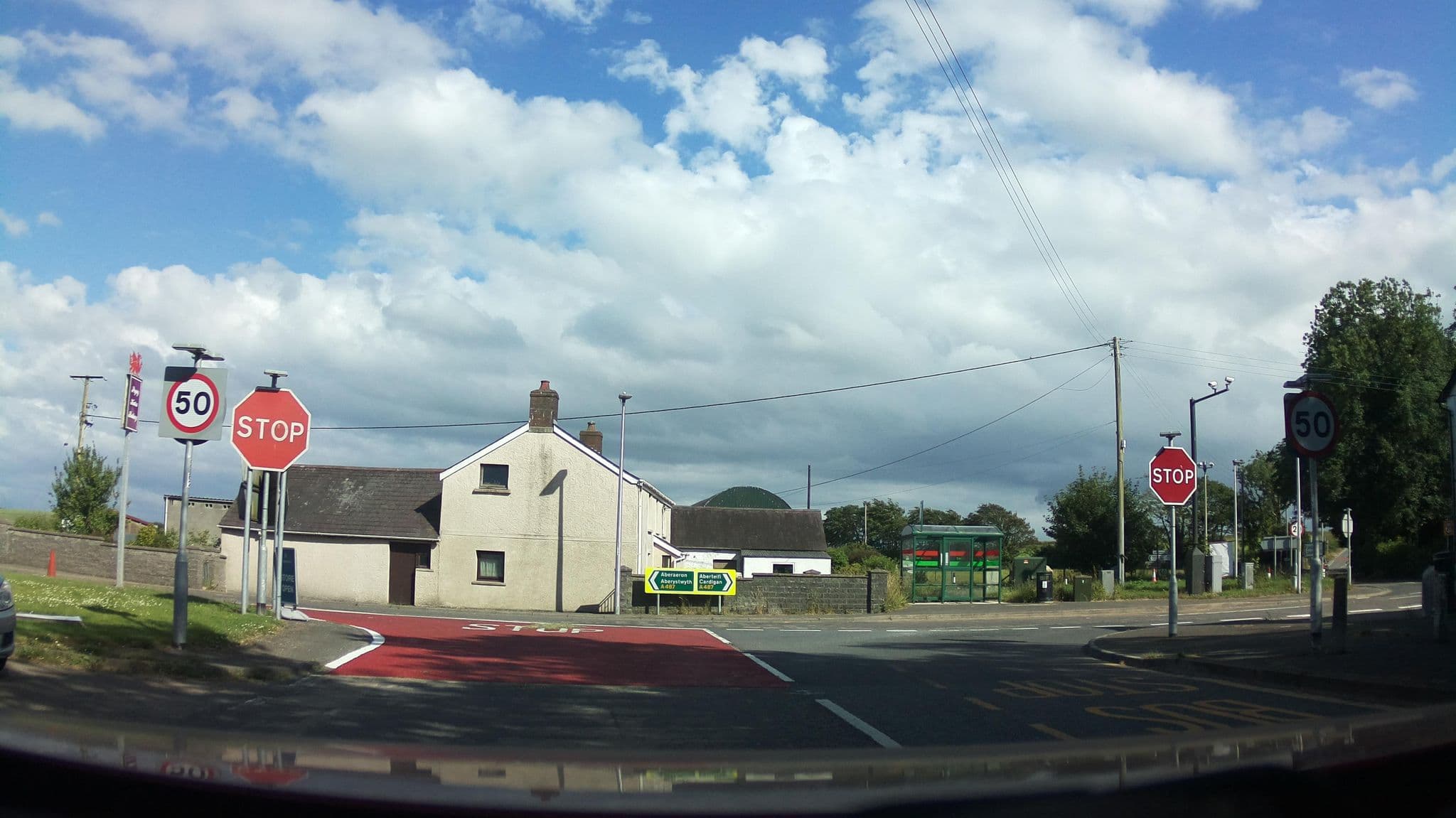 Street view near The Swallows Bed and Breakfast, Aberaeron — © southglos (CC BY-SA · Mapillary)