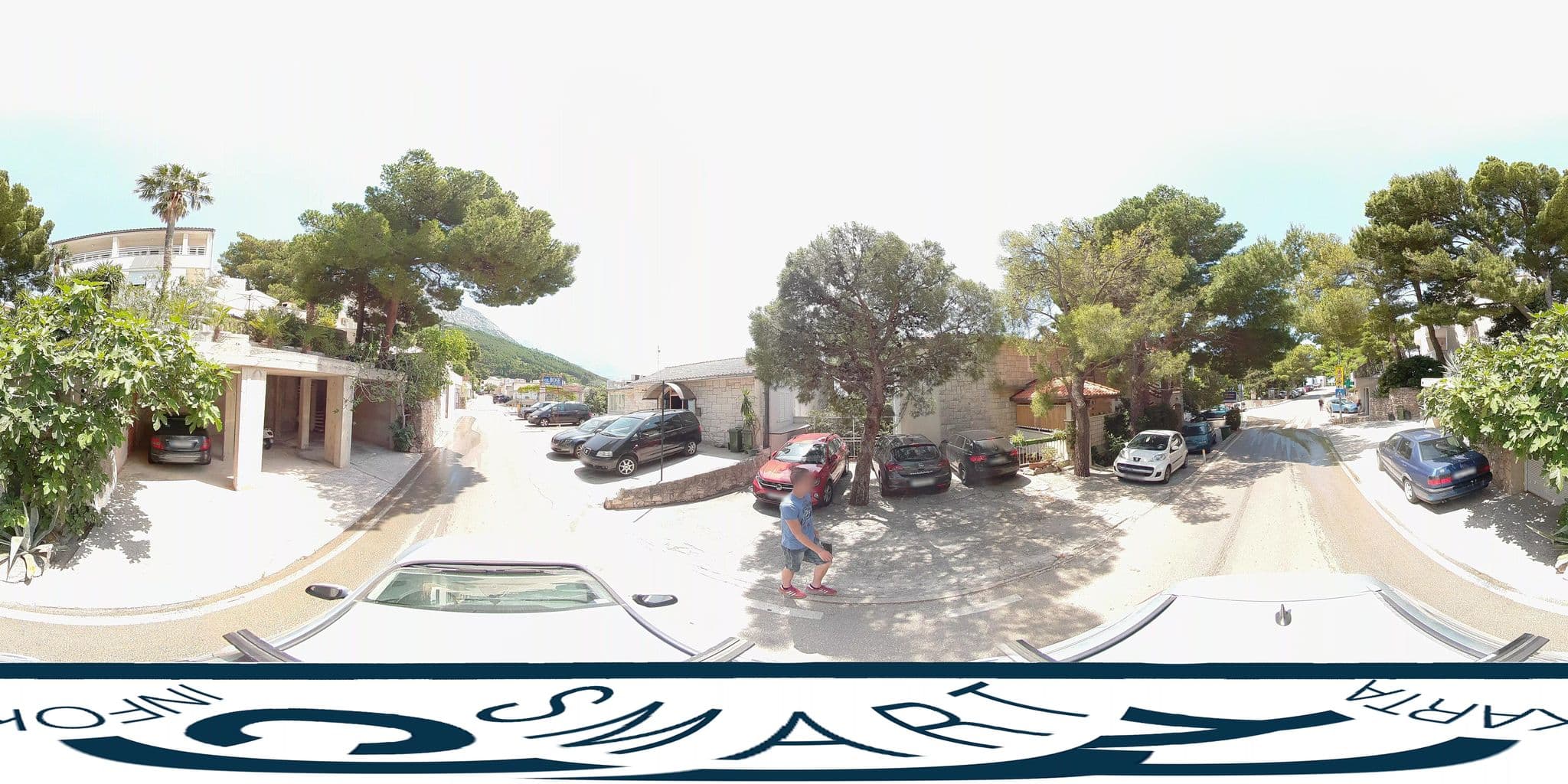 Street view near Villa Dalmatino, Brela — © SilvioBasic (CC BY-SA · Mapillary)