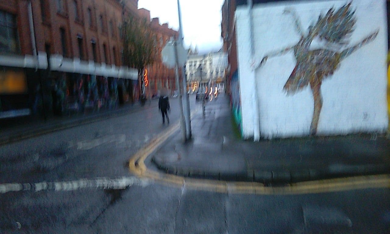 Street view near Modern Belfast city centre apartment, Belfast — © sk53_quint (CC BY-SA · Mapillary)