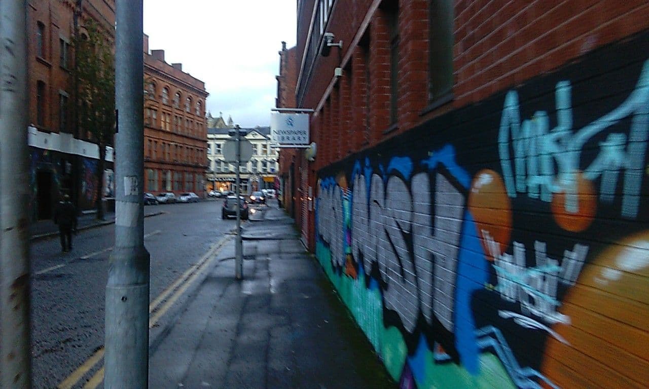 Street view near Library Square Penthouse Apartment, Belfast — © sk53_quint (CC BY-SA · Mapillary)