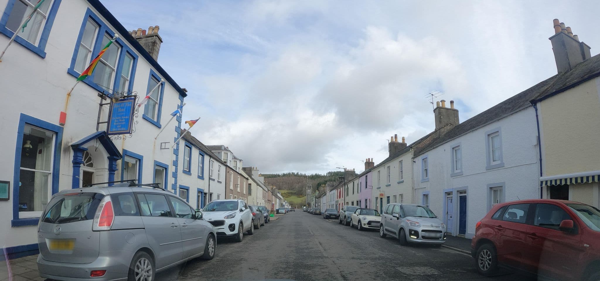 Street view near Bank Of Fleet Hotel, Kirkcudbright — © hobgoblin (CC BY-SA · Mapillary)