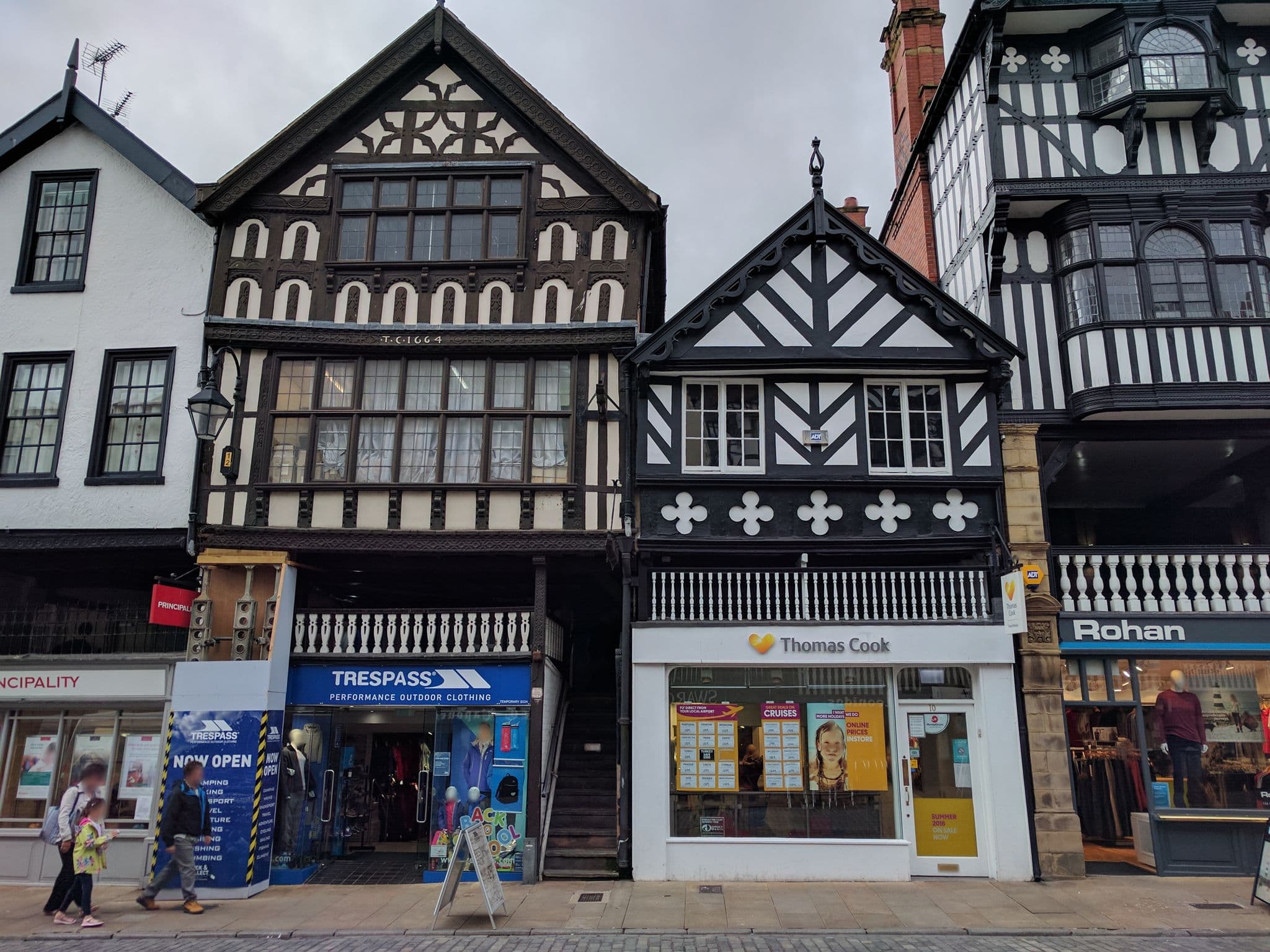 Street view near The Commercial Hotel Chester, Chester — © janvanbekkum (CC BY-SA · Mapillary)
