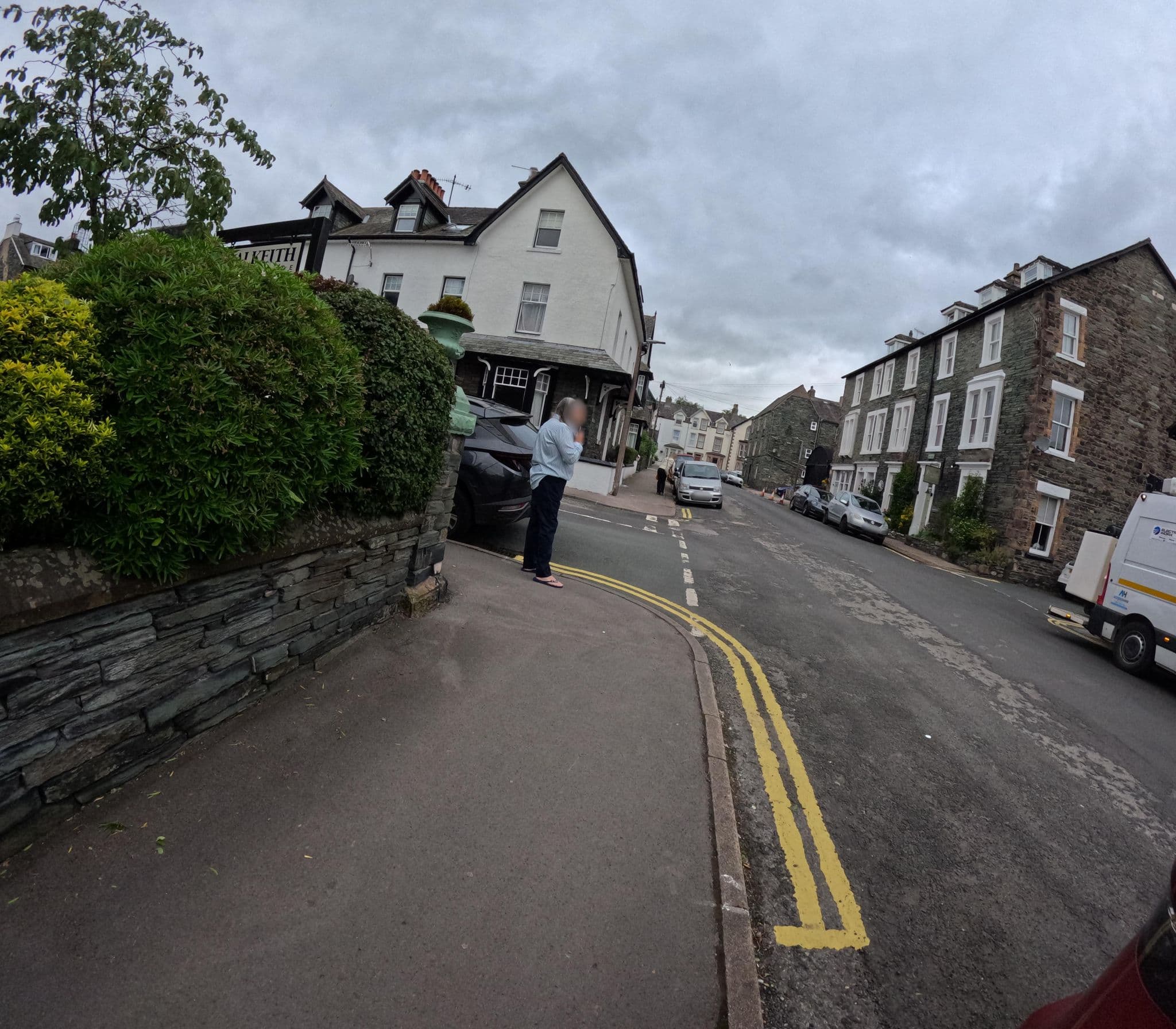 Street view near Pitcairn House, Keswick — © GeoGoat2622 (CC BY-SA · Mapillary)