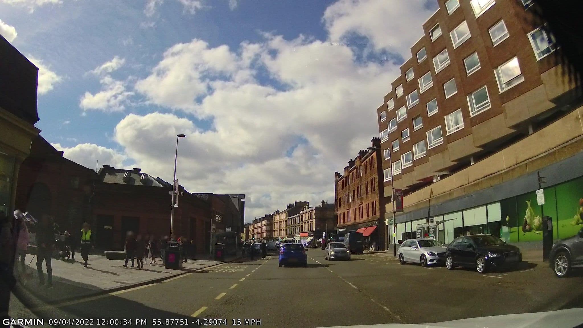 Street view near Hilton Glasgow Grosvenor, Glasgow — © gmc (CC BY-SA · Mapillary)