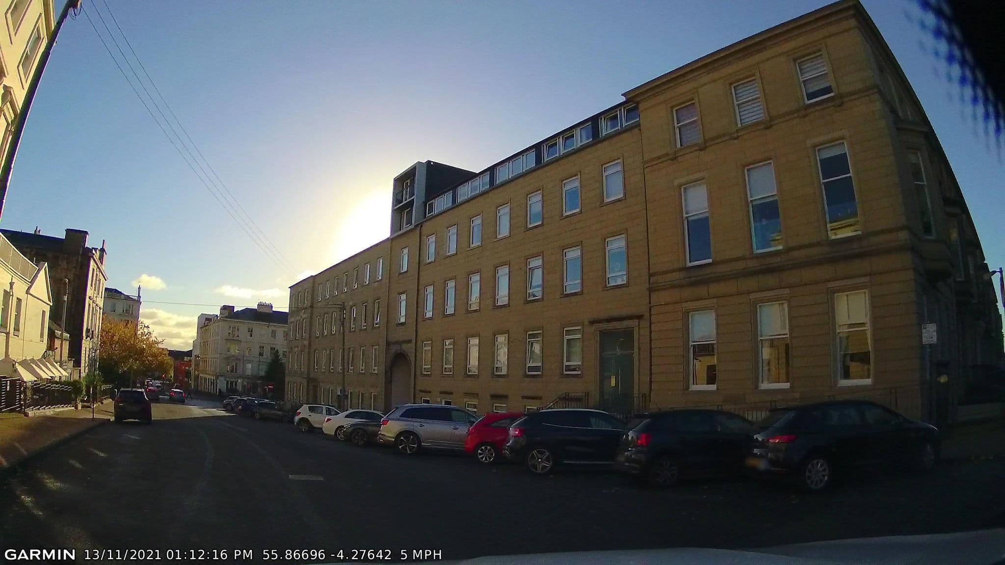 Street view near Greek Thomson Hotel, Glasgow — © gmc (CC BY-SA · Mapillary)