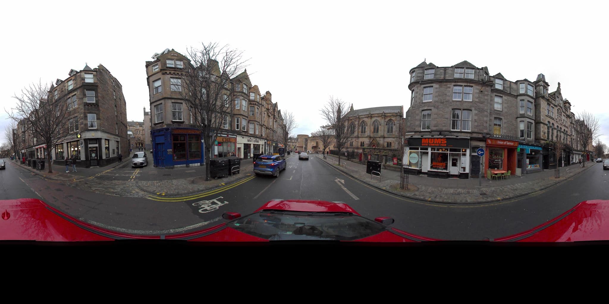 Street view near 31 Forrest Road, Edinburgh — © terravisus (CC BY-SA · Mapillary)