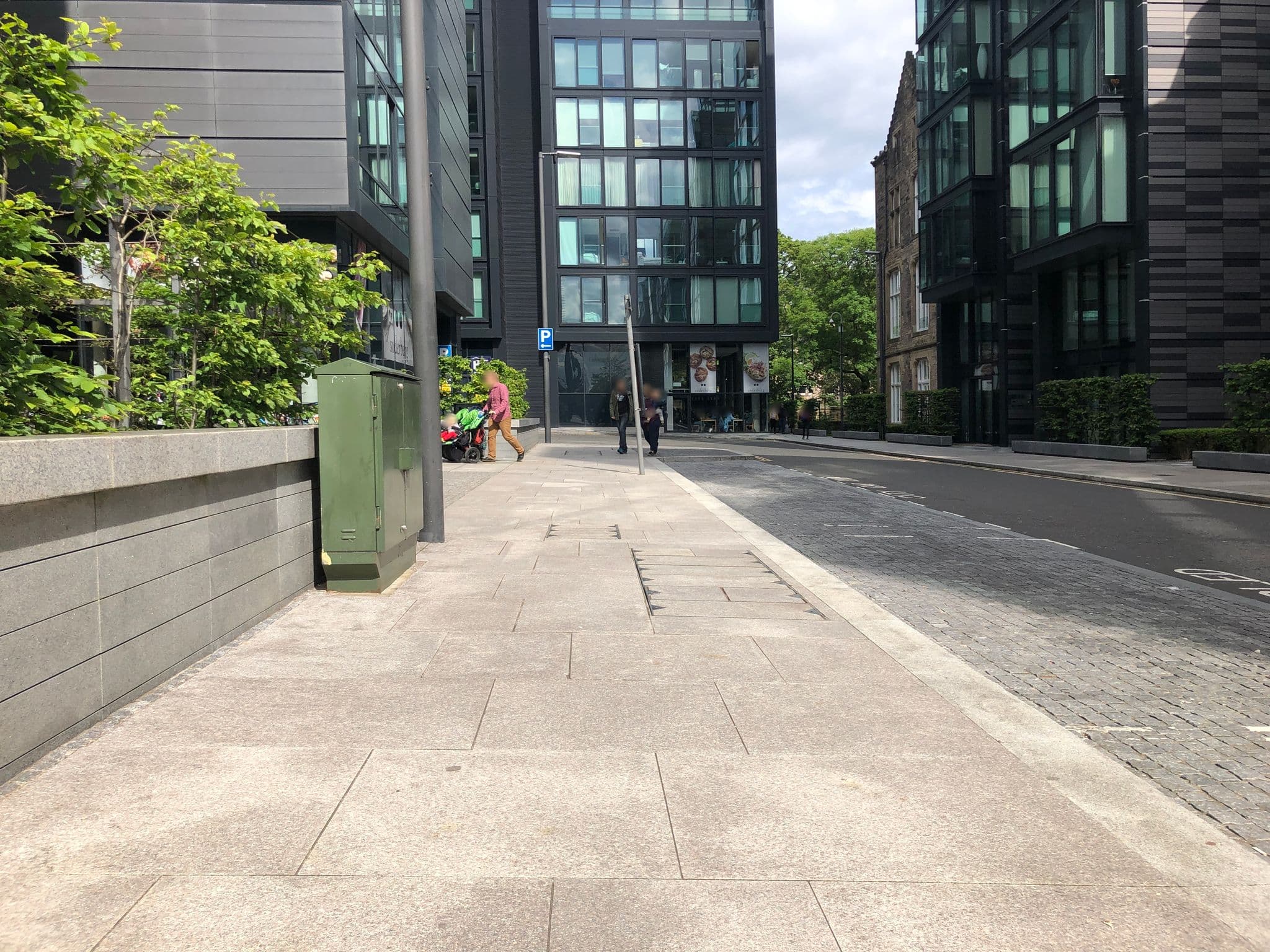 Street view near Luxury Quartermile Self Catering Apartment, Edinburgh — © drnoble (CC BY-SA · Mapillary)