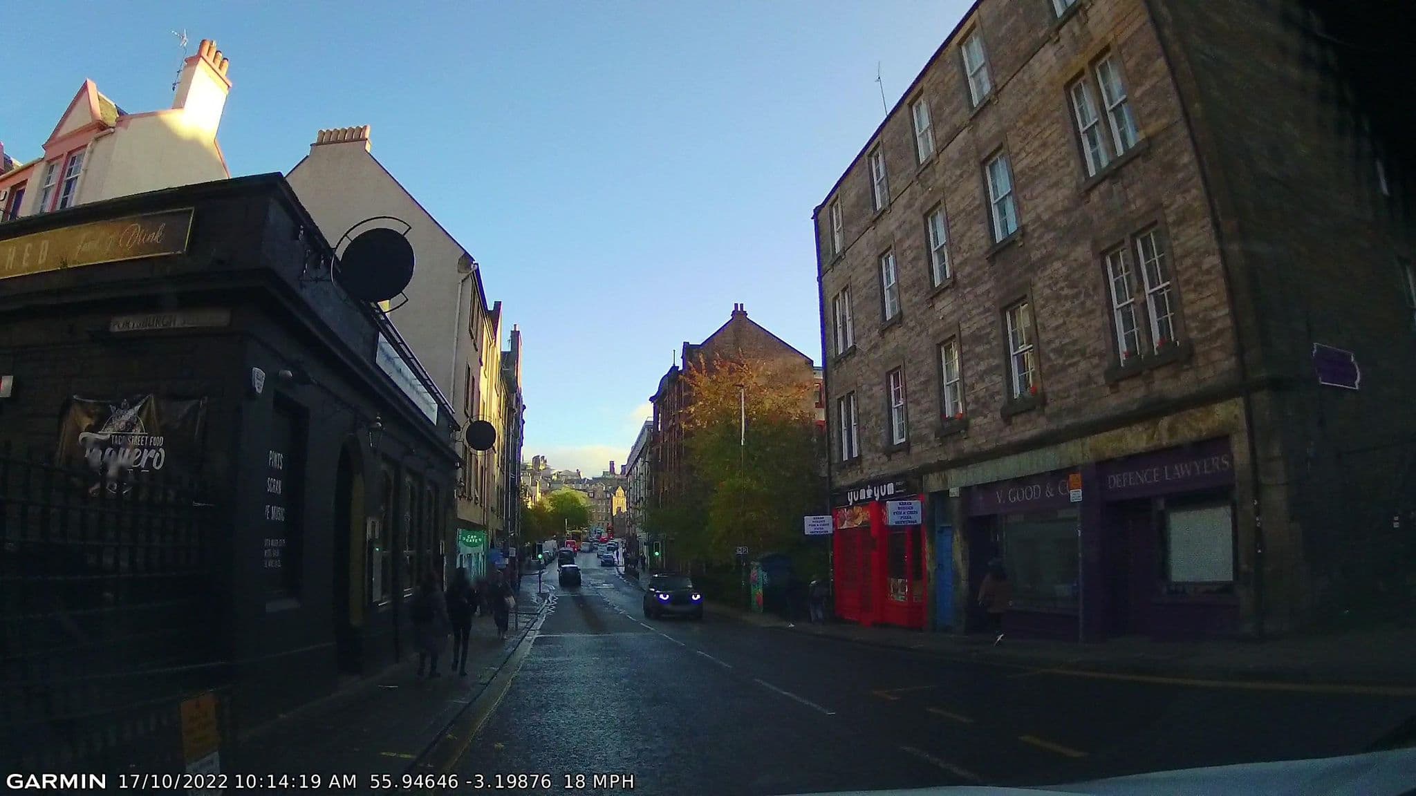 Street view near City Centre Apartments, Edinburgh — © gmc (CC BY-SA · Mapillary)