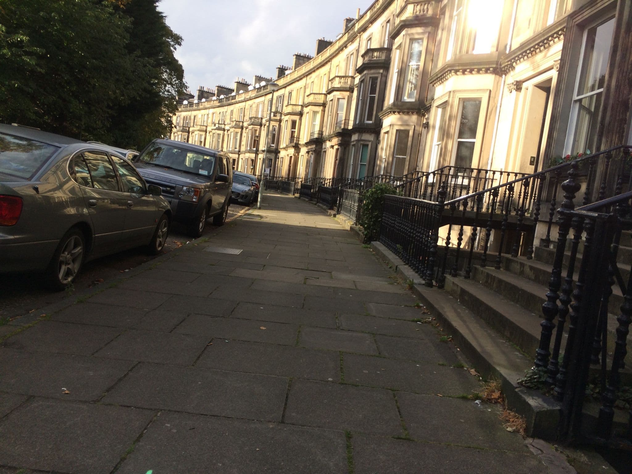 Street view near The Ballantare West End Hotel, Edinburgh — © drnoble (CC BY-SA · Mapillary)