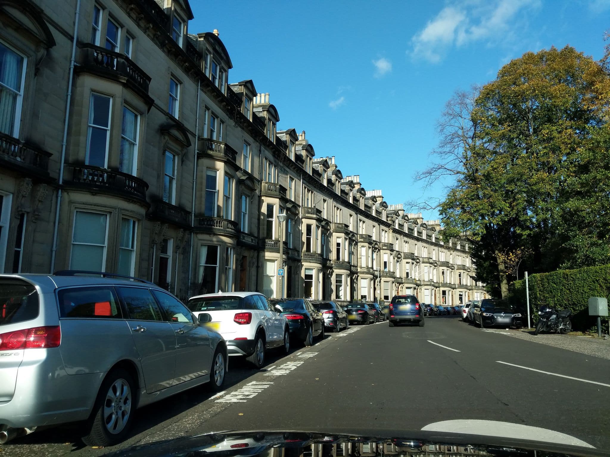 Street view near Greens Hotel, Edinburgh — © ccbb7766 (CC BY-SA · Mapillary)