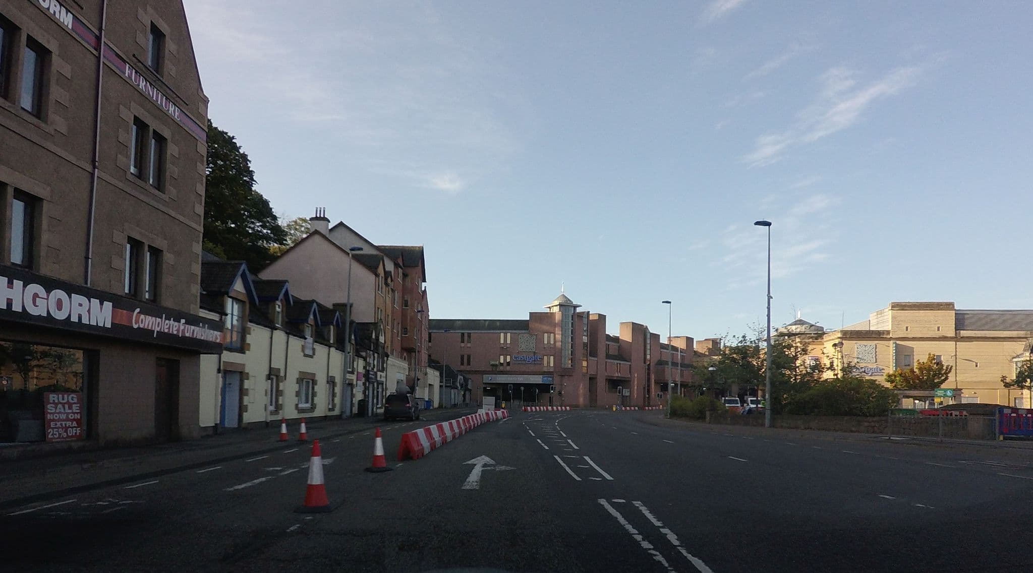 Street view near Eastgate Apartments, Inverness — © hobgoblin (CC BY-SA · Mapillary)