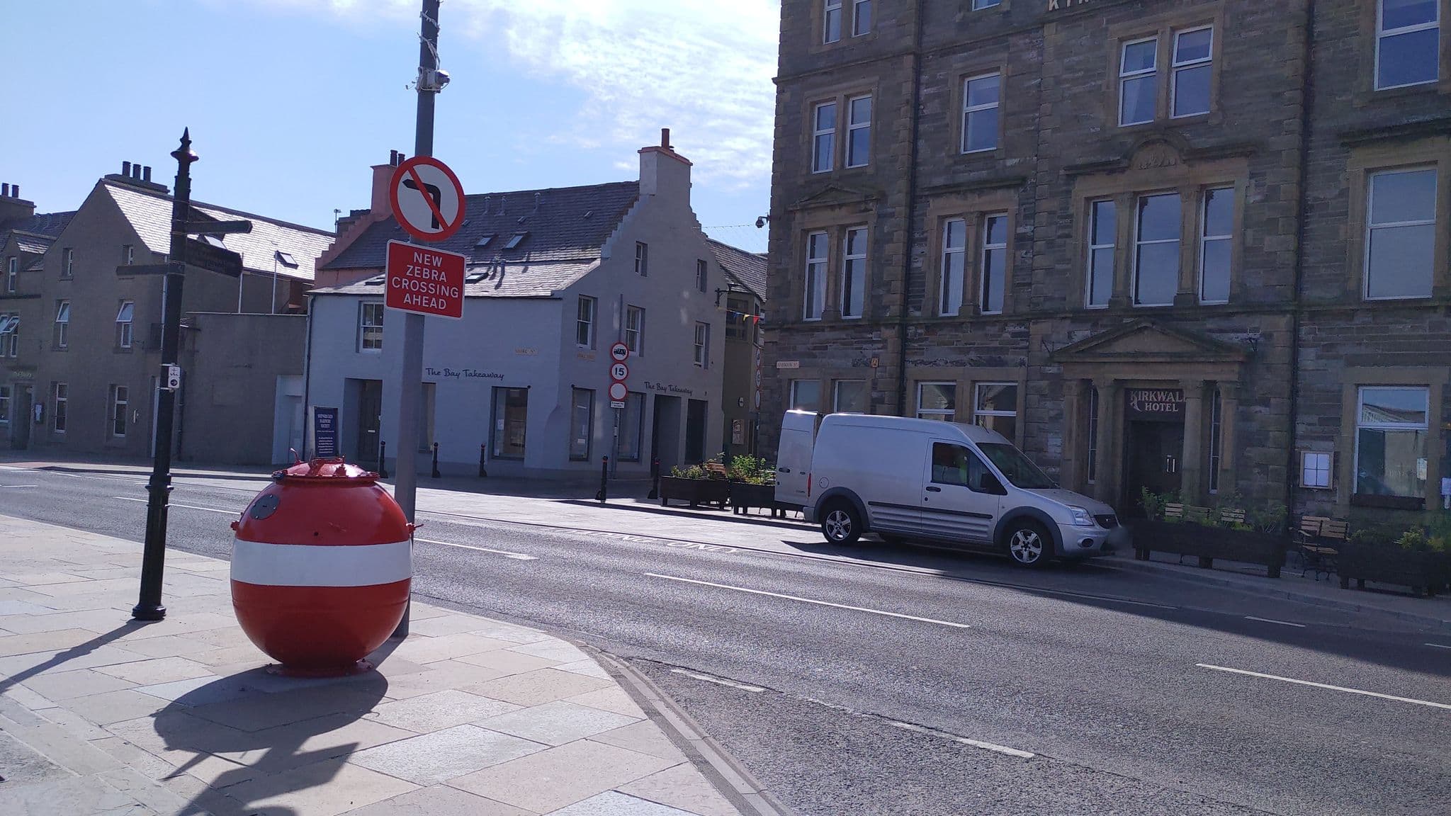 Street view near St. Ola Hotel, Kirkwall — © tonys999 (CC BY-SA · Mapillary)