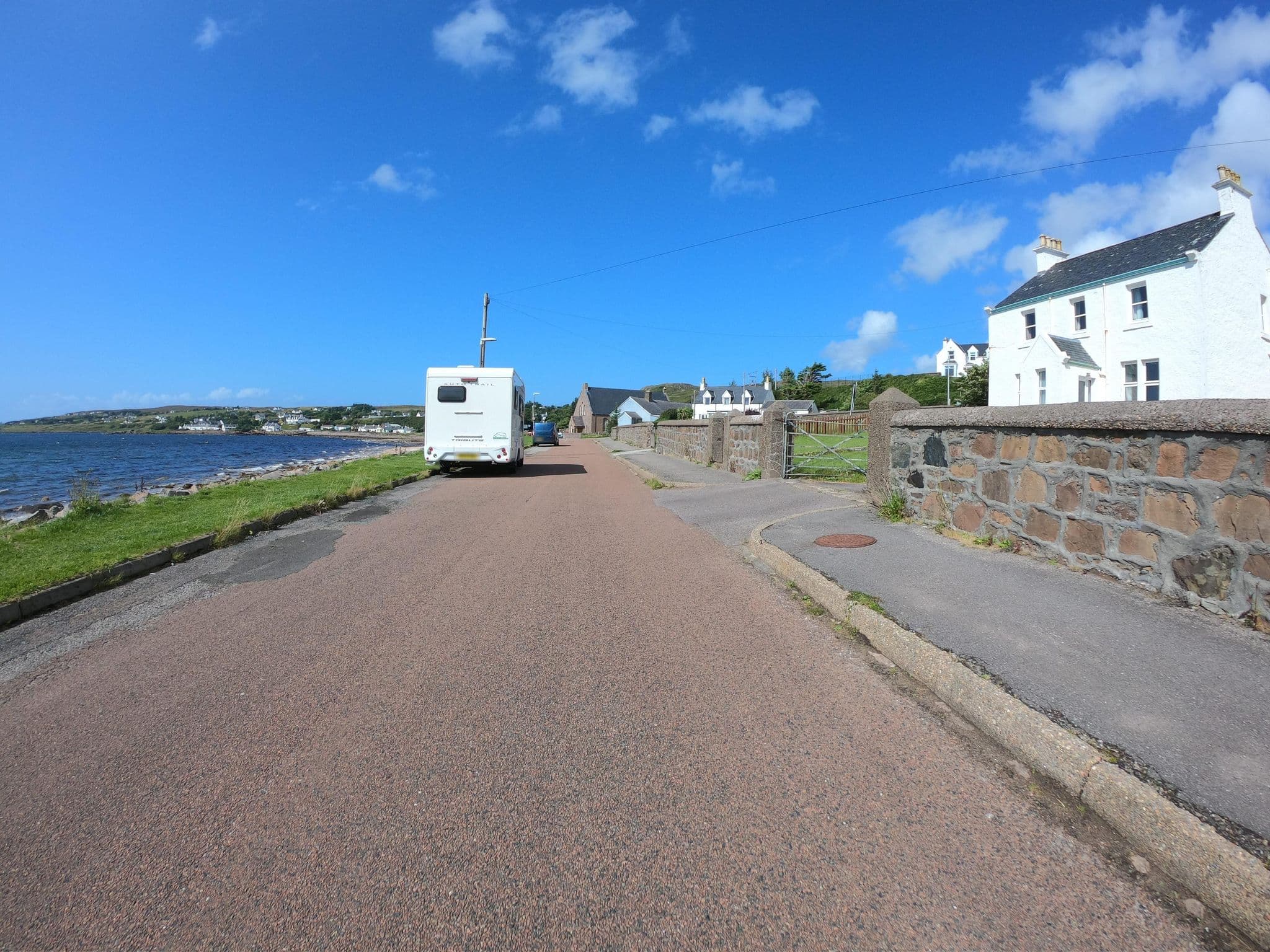 Street view near Aird Hill Bed & Breakfast, Ullapool — © joostjakob (CC BY-SA · Mapillary)