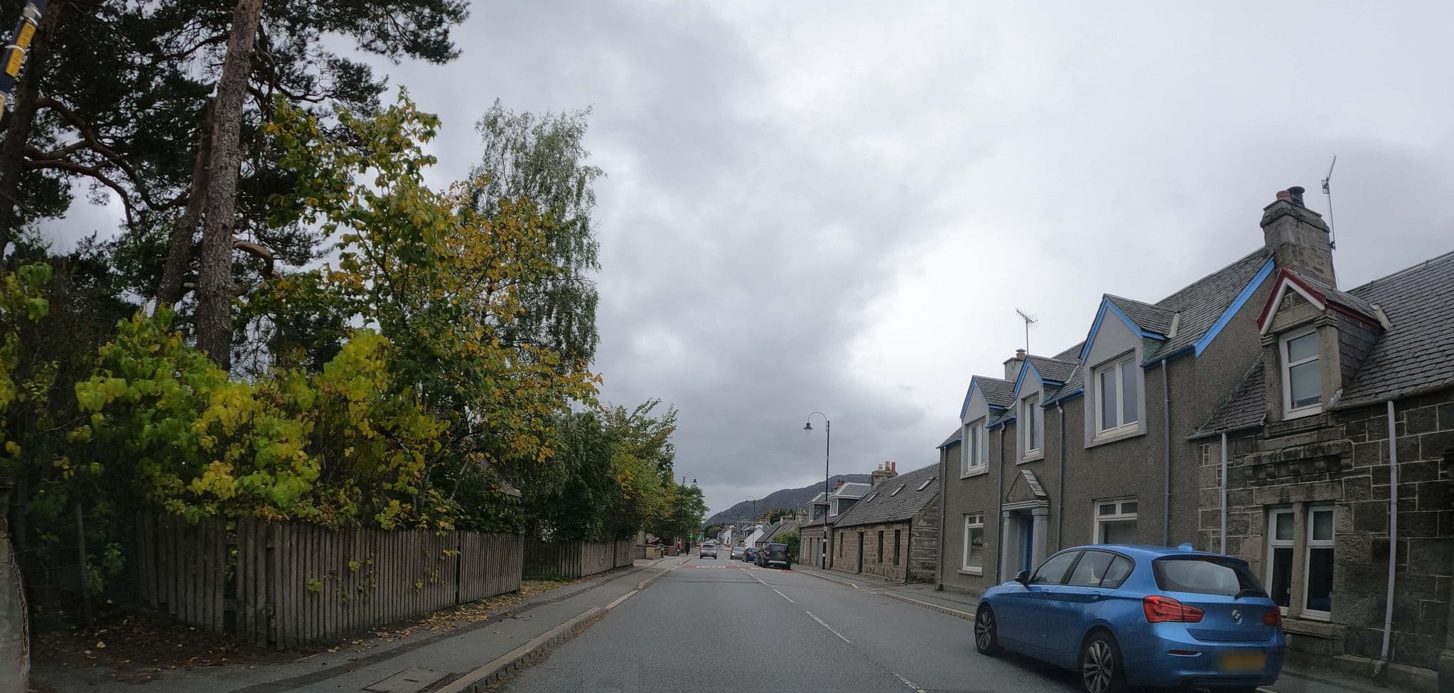 Street view near The Byre - by Where Stags Roar, Newtonmore — © hobgoblin (CC BY-SA · Mapillary)