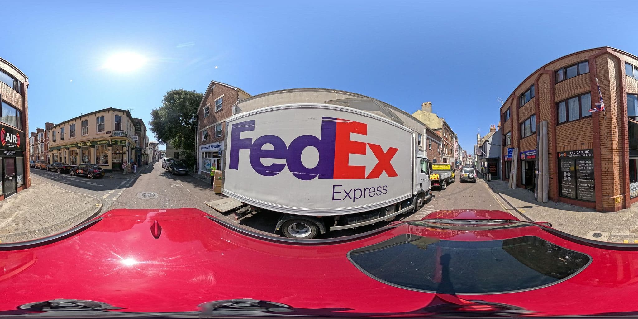 Street view near Tara Guest House, Weymouth — © southglos (CC BY-SA · Mapillary)