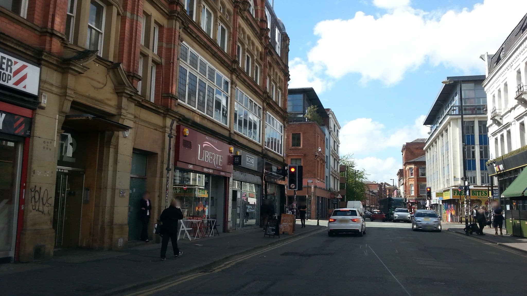 Street view near Ph Hostels, Manchester — © adam2 (CC BY-SA · Mapillary)