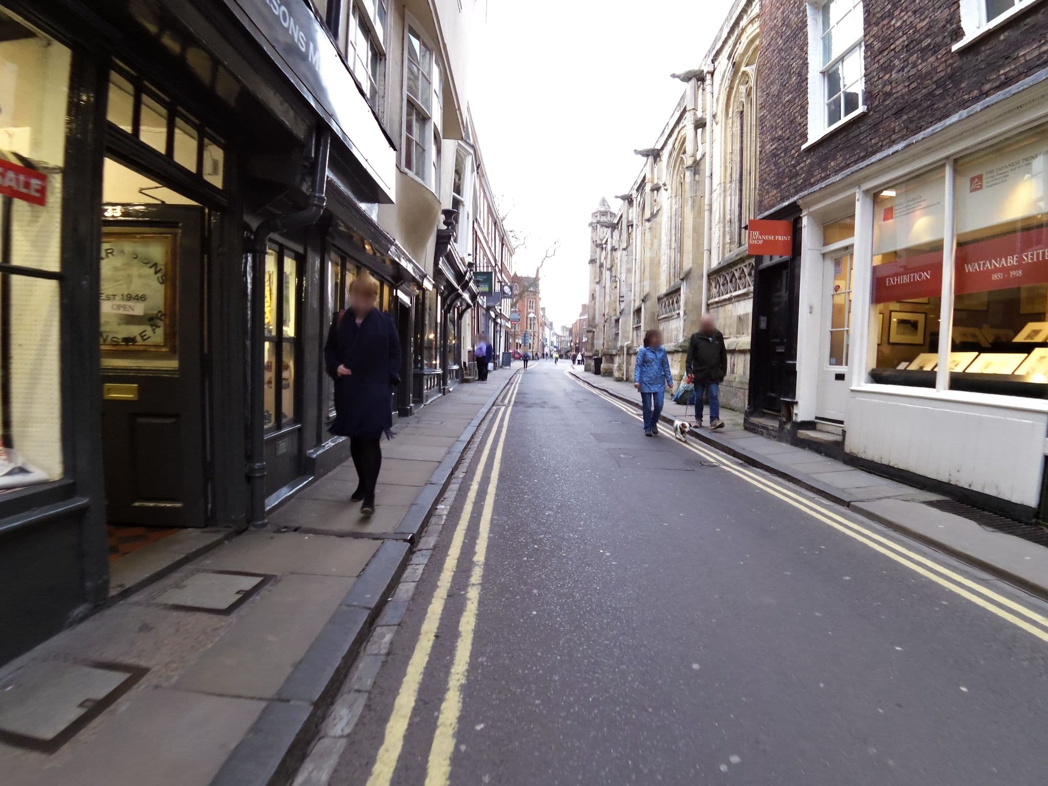 Street view near The Old Gallery & Chamber, York — © smsm1 (CC BY-SA · Mapillary)