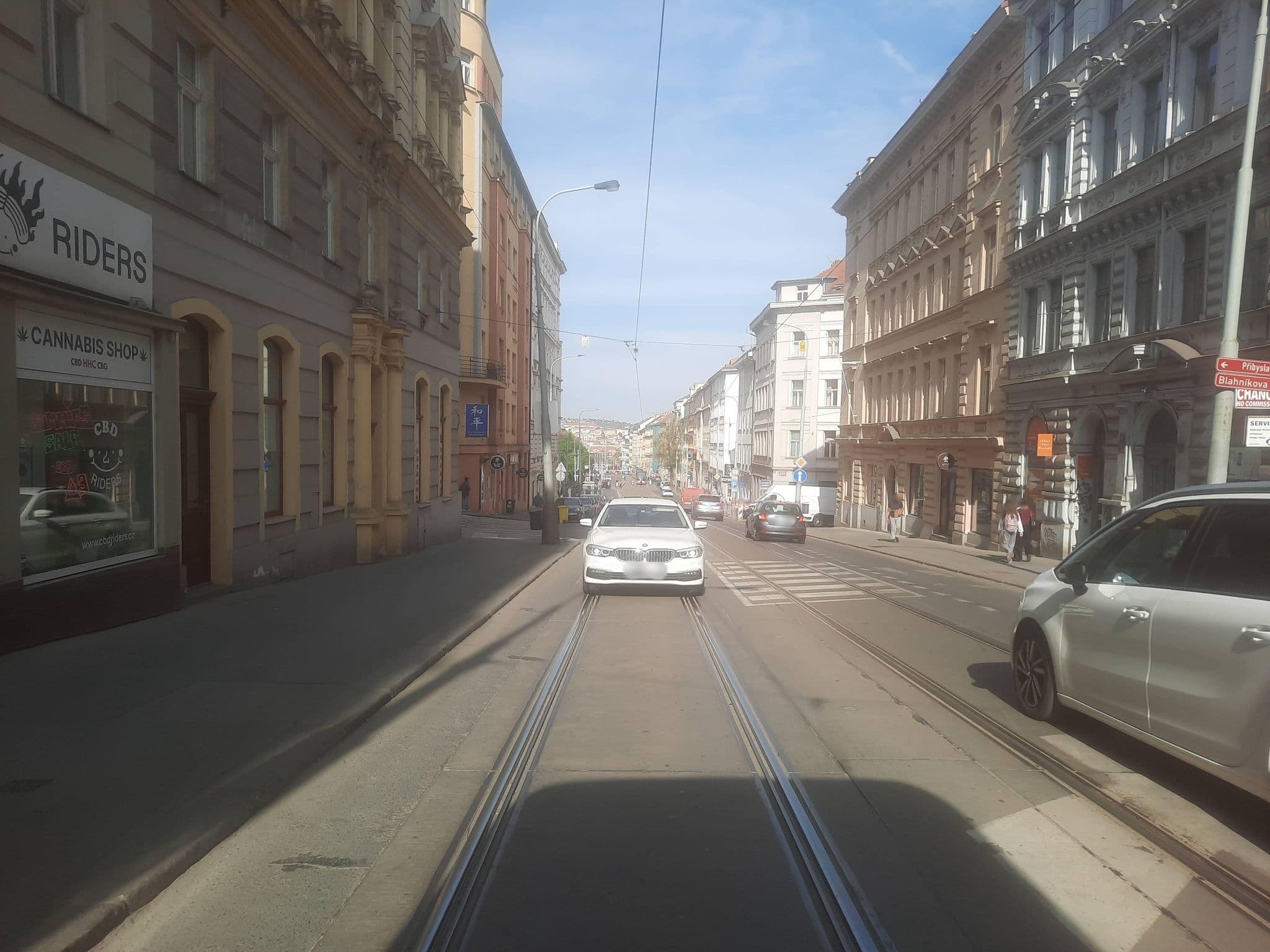 Street view near Hotel Ariston & Ariston Patio, Žižkov — © ondrejlopatka (CC BY-SA · Mapillary)