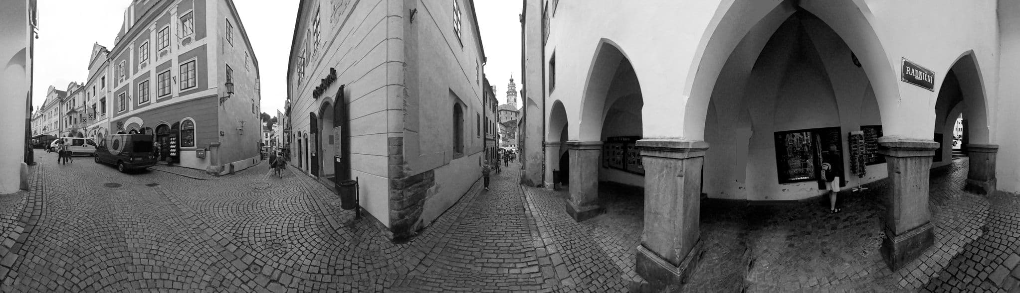 Street view near U Malého Vítka, Český Krumlov