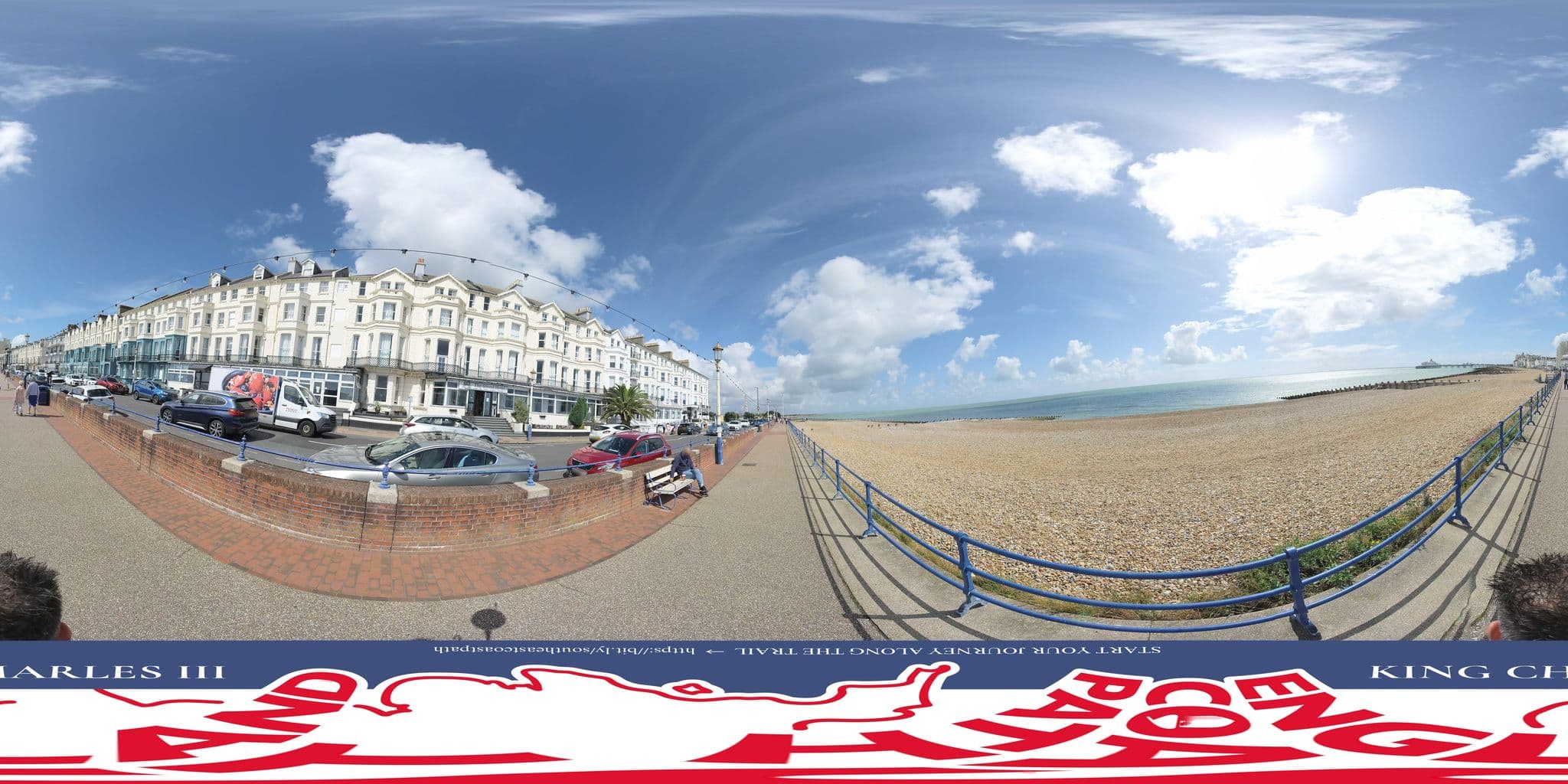 Street view near Hilton Royal Parade Hotel, Eastbourne — © EnglandCoastPath (CC BY-SA · Mapillary)