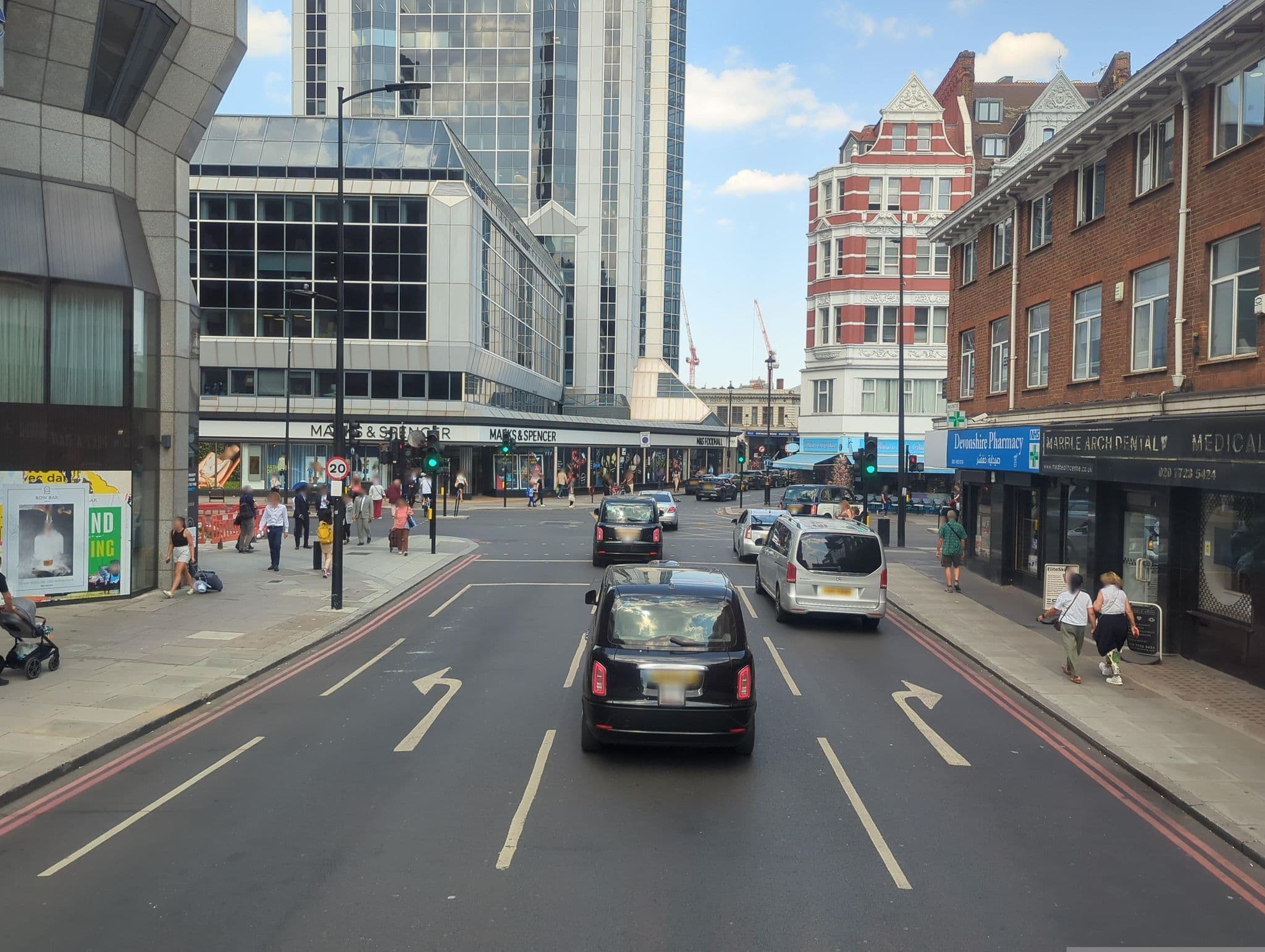 Street view near Access Hotels Paddington, Hyde Park — © marikocco (CC BY-SA · Mapillary)