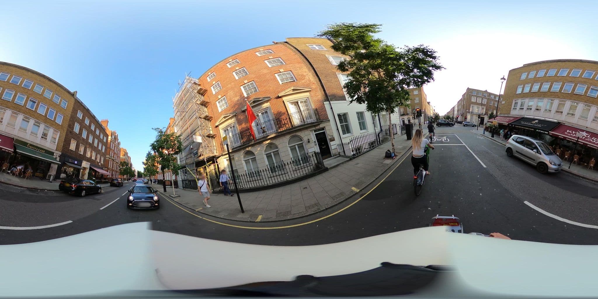 Street view near Ascot House Apartments, West End of London — © NatchaponJ (CC BY-SA · Mapillary)