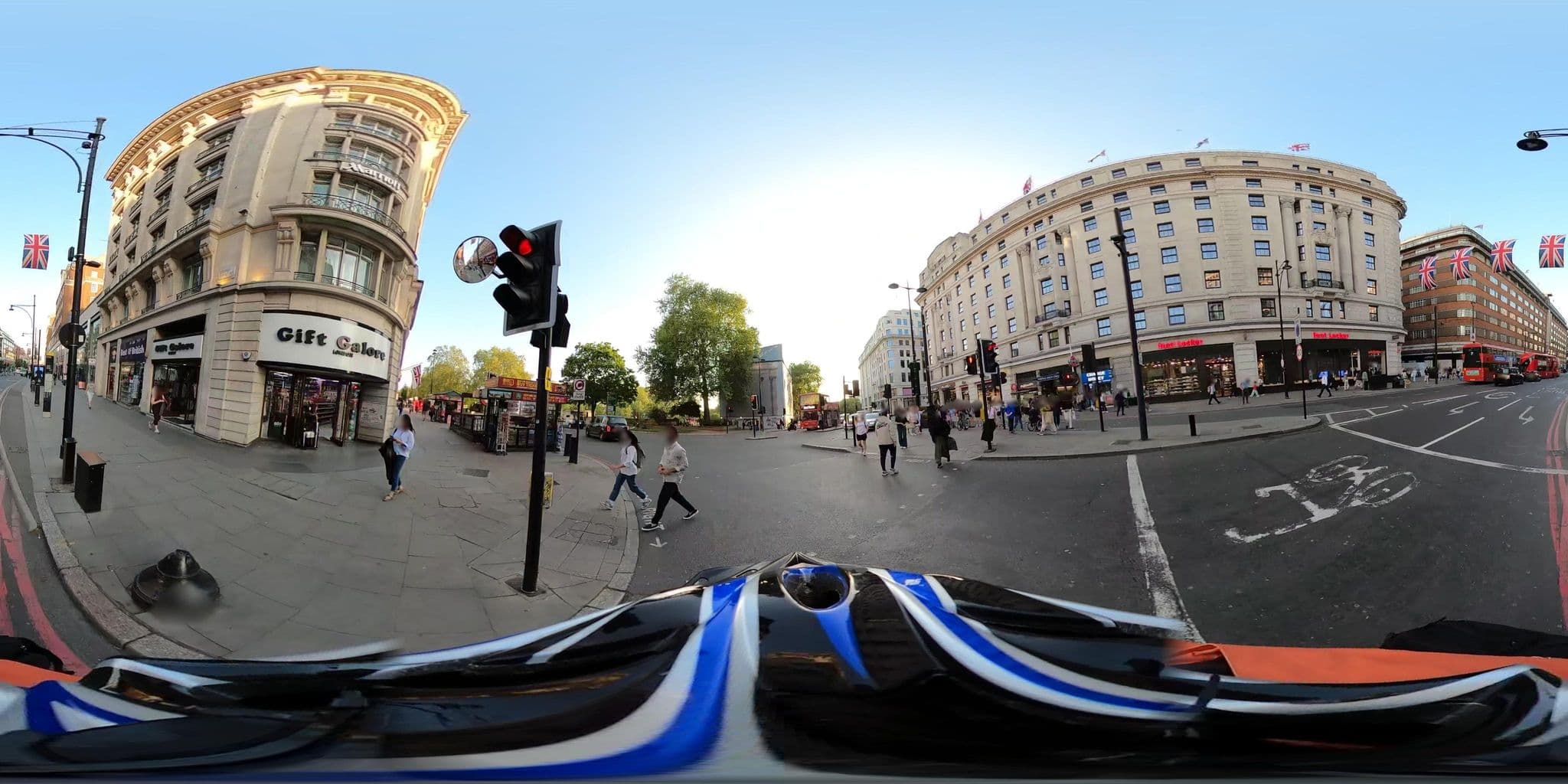 Street view near The Jimi Hendrix suite, West End of London — © asturksever (CC BY-SA · Mapillary)