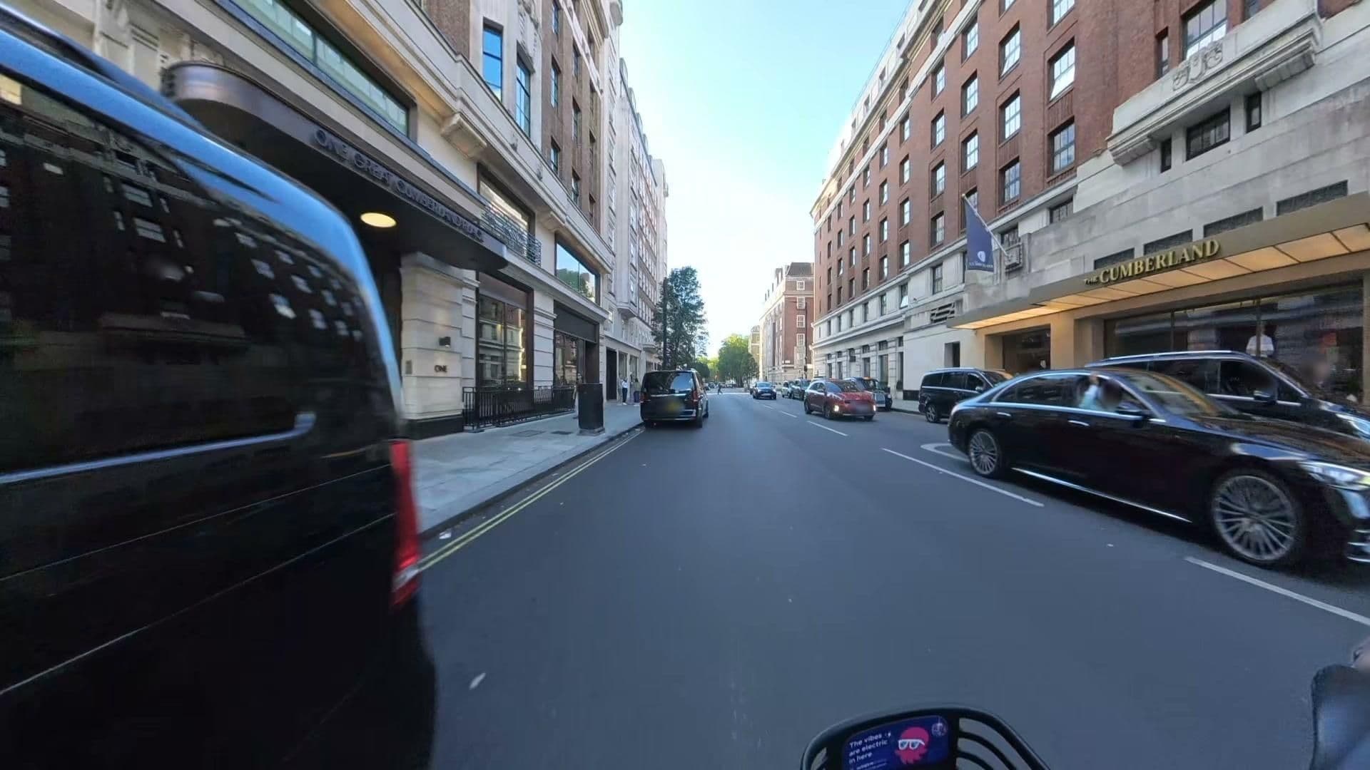 Street view near Hard Rock Hotel London, West End of London — © athuler (CC BY-SA · Mapillary)