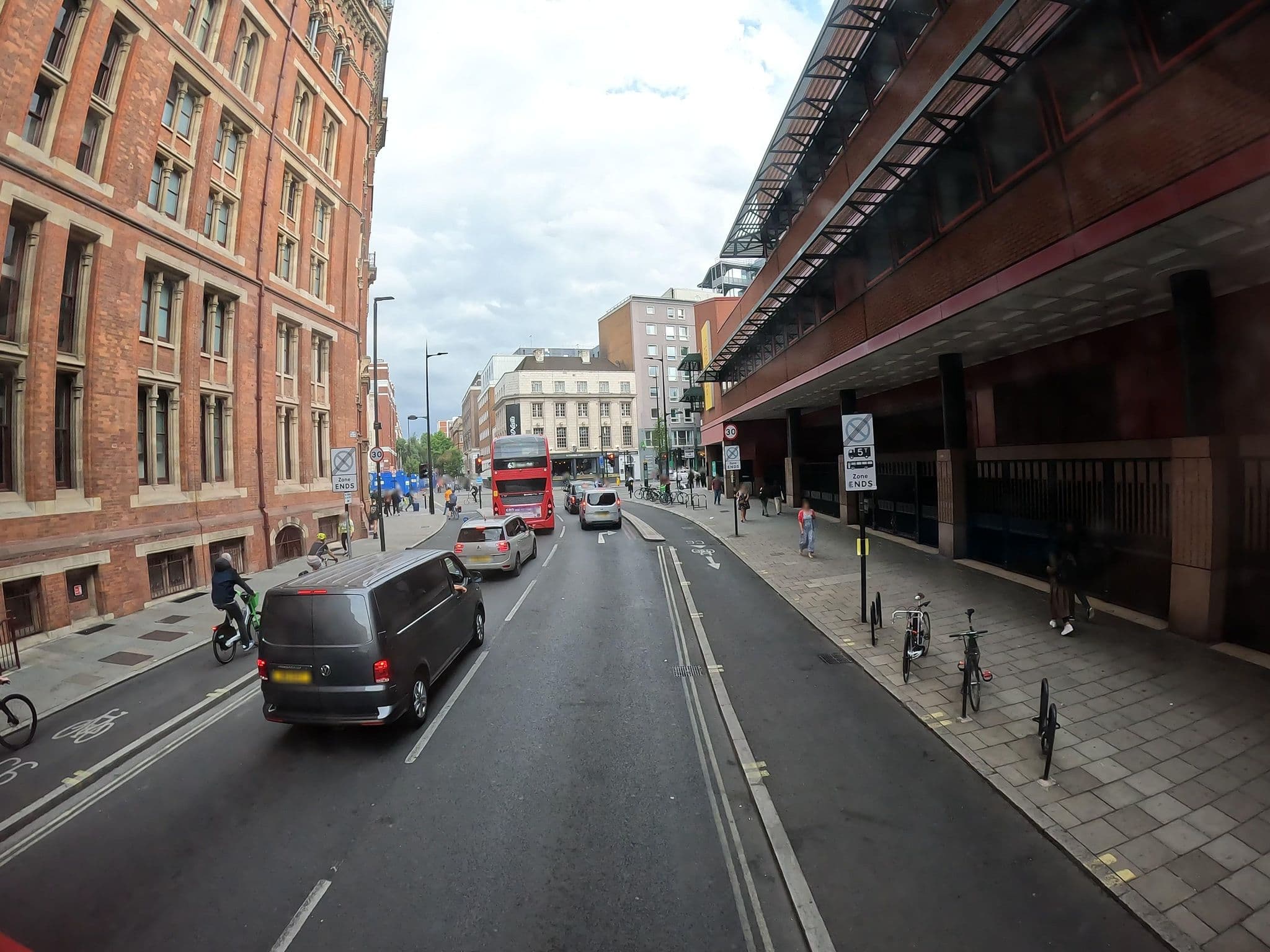 Street view near St. Pancras Renaissance Pool, King's Cross — © erias (CC BY-SA · Mapillary)